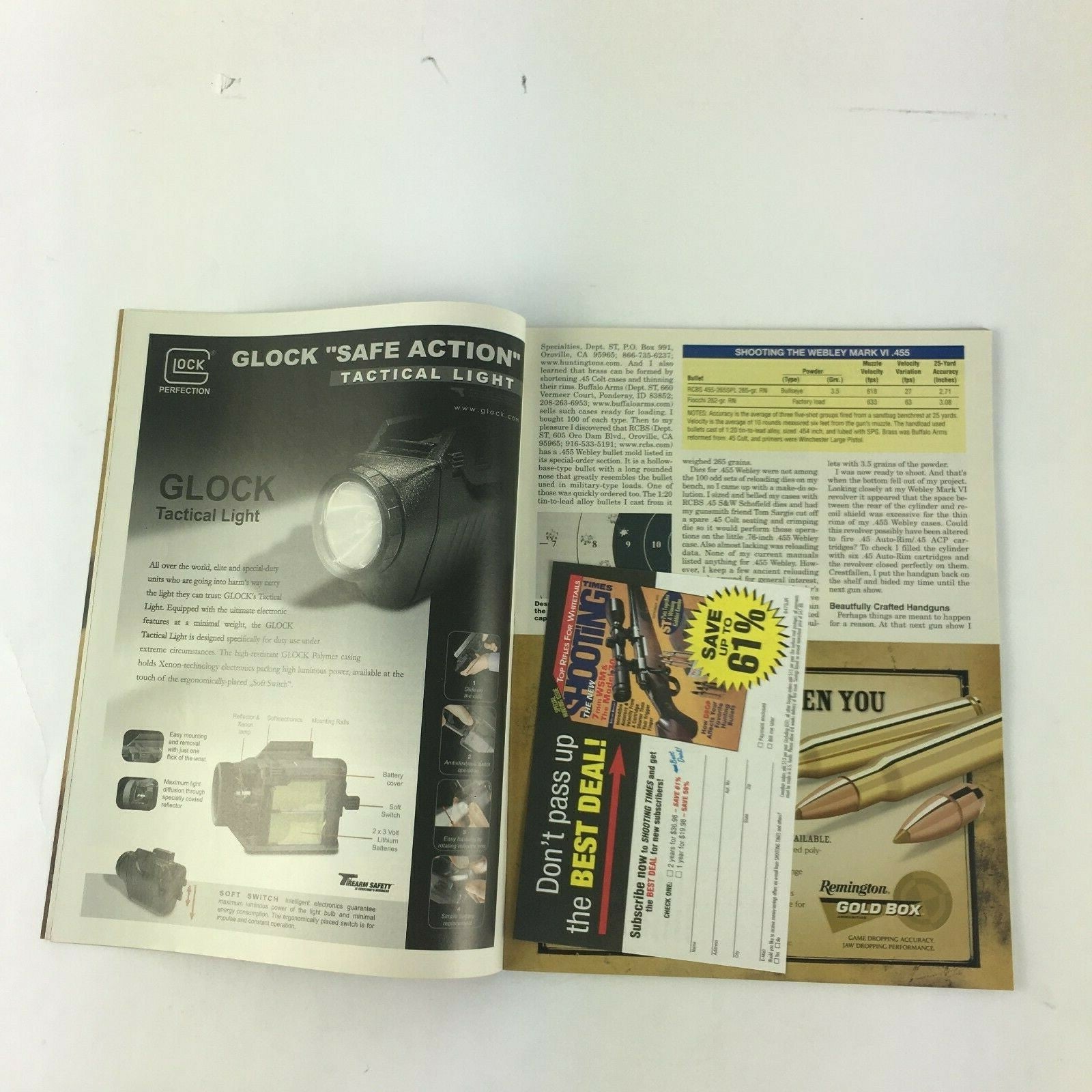 August 2004 Shooting Times Magazine Rugers P .345 .45 ACP Pistol Mark III .22
