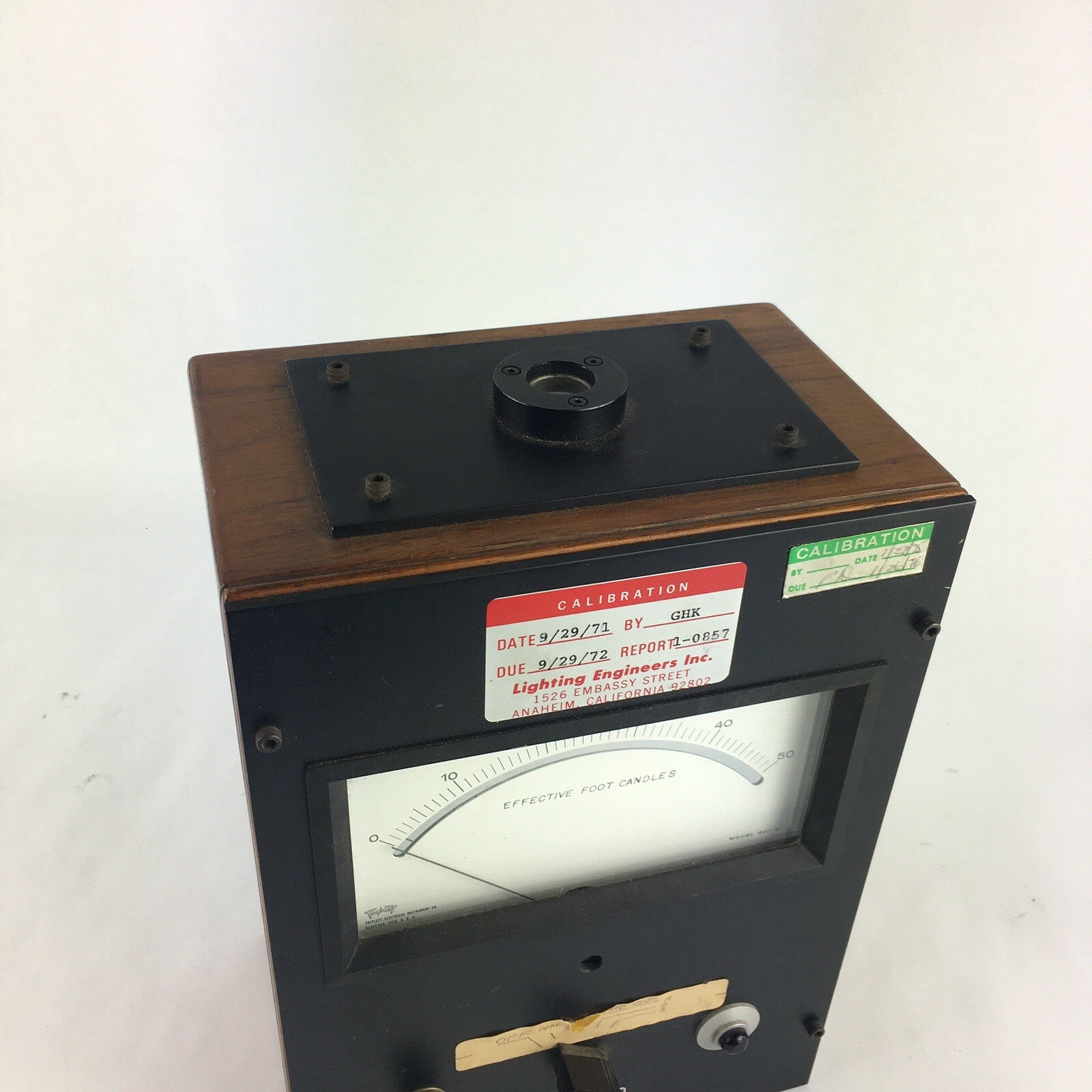 Triplett Model 520-G Light Meter w/Box - Measures Effective Foot Candles 