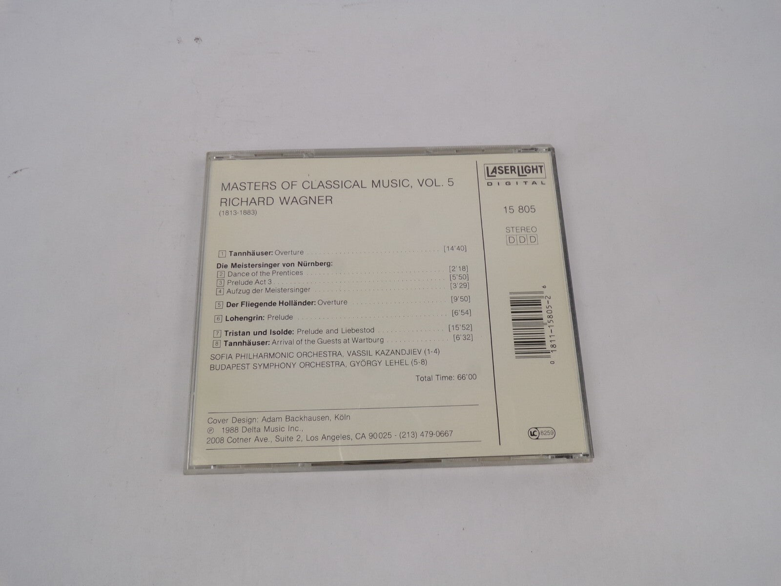 Masters Of Classical Music Wagner Die Meistersinger Von Nornberg Der FliegeCD#67