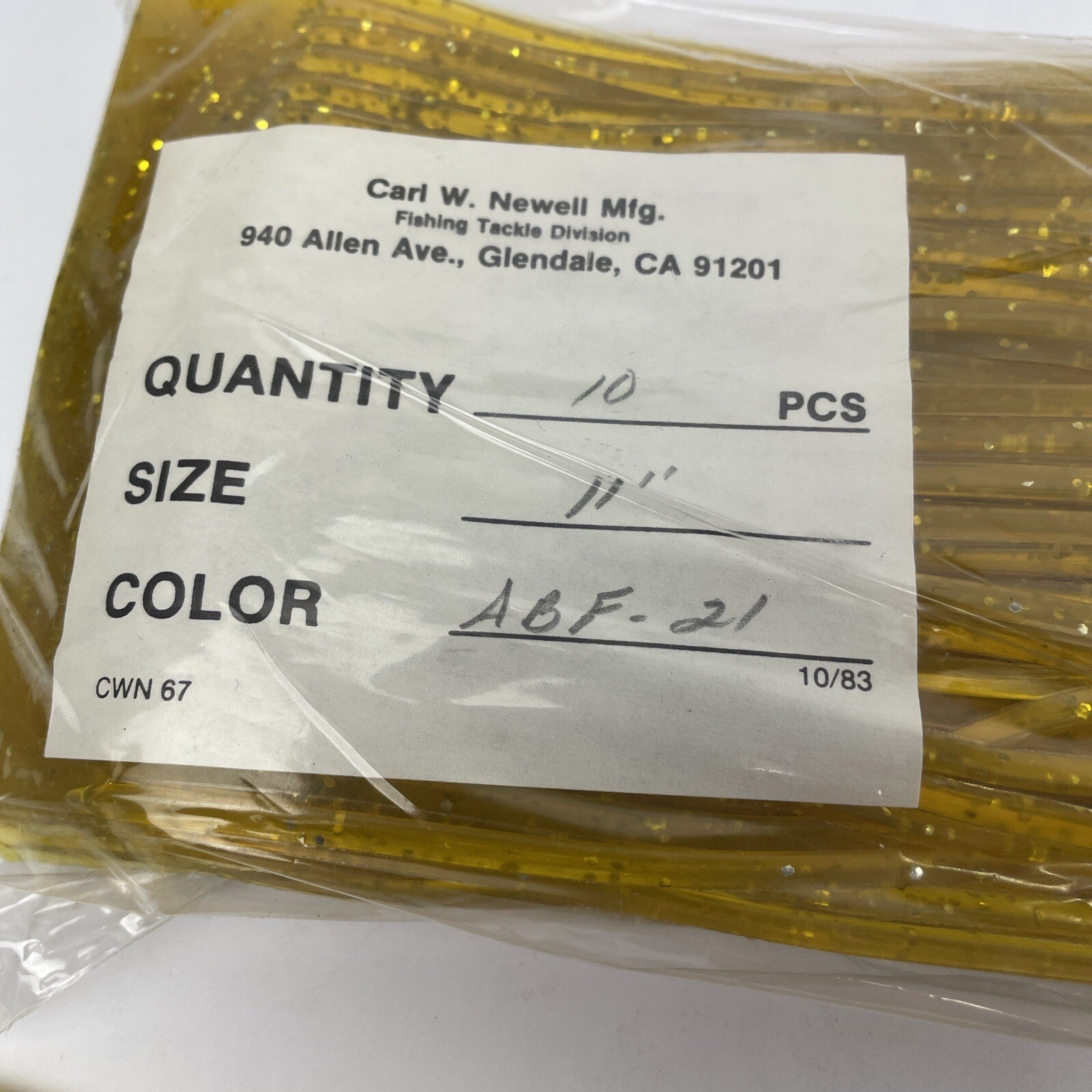 Newell MFG. Fishing Skirts 10 Pack Offshore Trolling Lure Tuna Marlin Wahoo GGLD