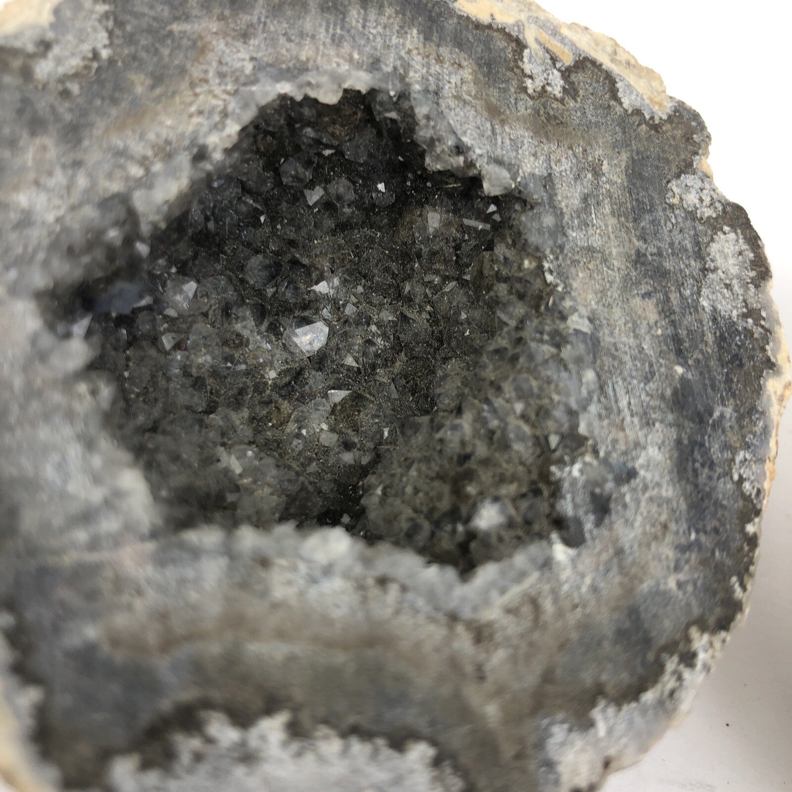Whole COCONUT GEODE Cut Clear QUARTZ IT SPARKELS GREAT GIFT Each 1.5” X 3” Each