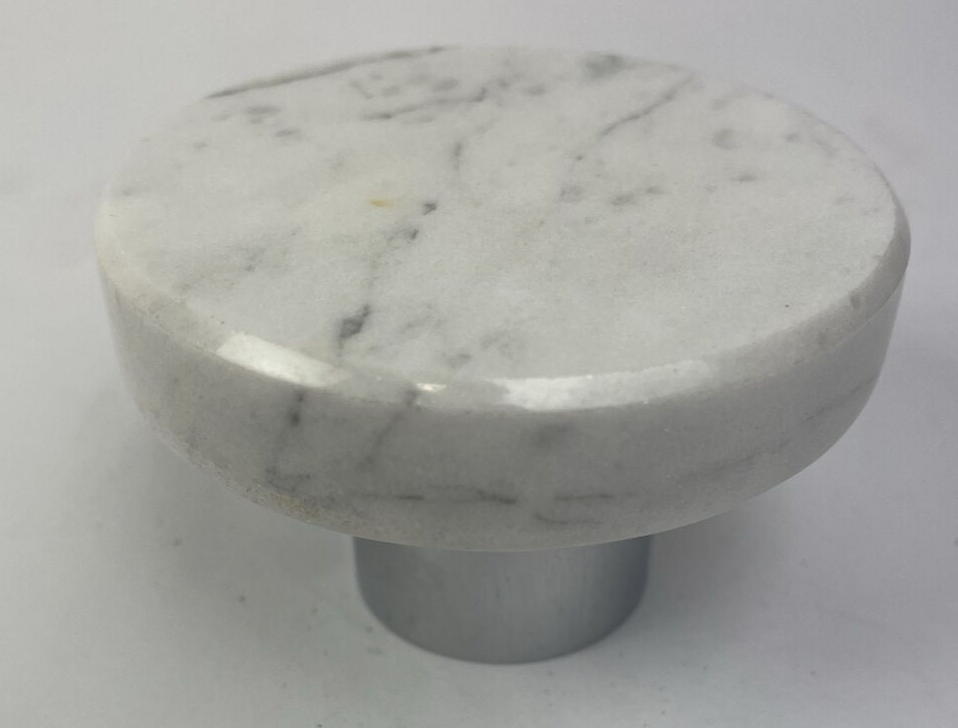 OEM Aquabrass Marmo Shower Towel Hook CC08BC Chrome w Carrara Marble
