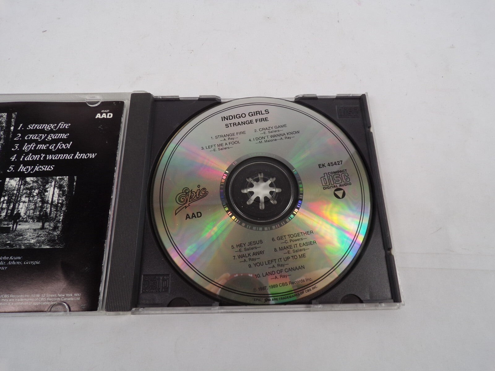 Indigo Girls Strange Fire Crazy Game Left me A Fool I Dont Wanna Know Hey CD#30