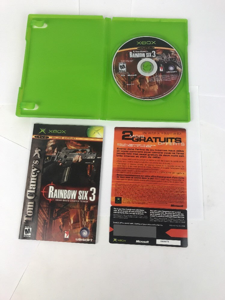 Tom Clancy's Rainbow Six 3 (Microsoft Xbox, 2003) Mint