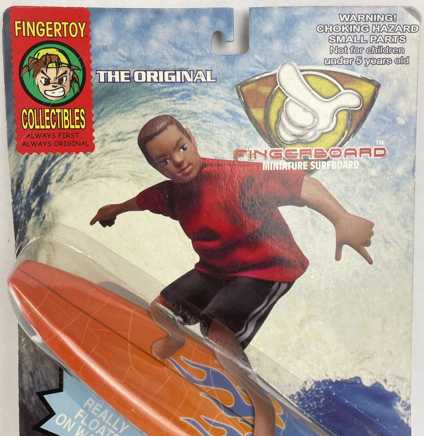 Fingertoy Collectible Fingerboard Mini Surfboard Hollingsworth Surfboards w Disp