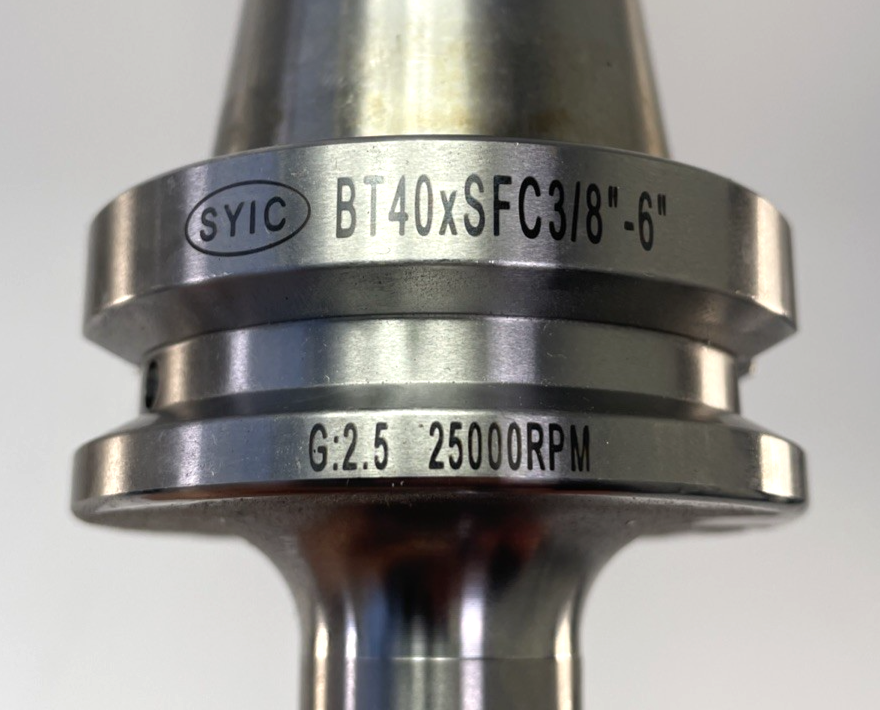 TECHNIKS BT40 x 3/8" Shrink Fit Tool Holder6" Reach G2.5 25K RPM SYIC-19026-6 CN