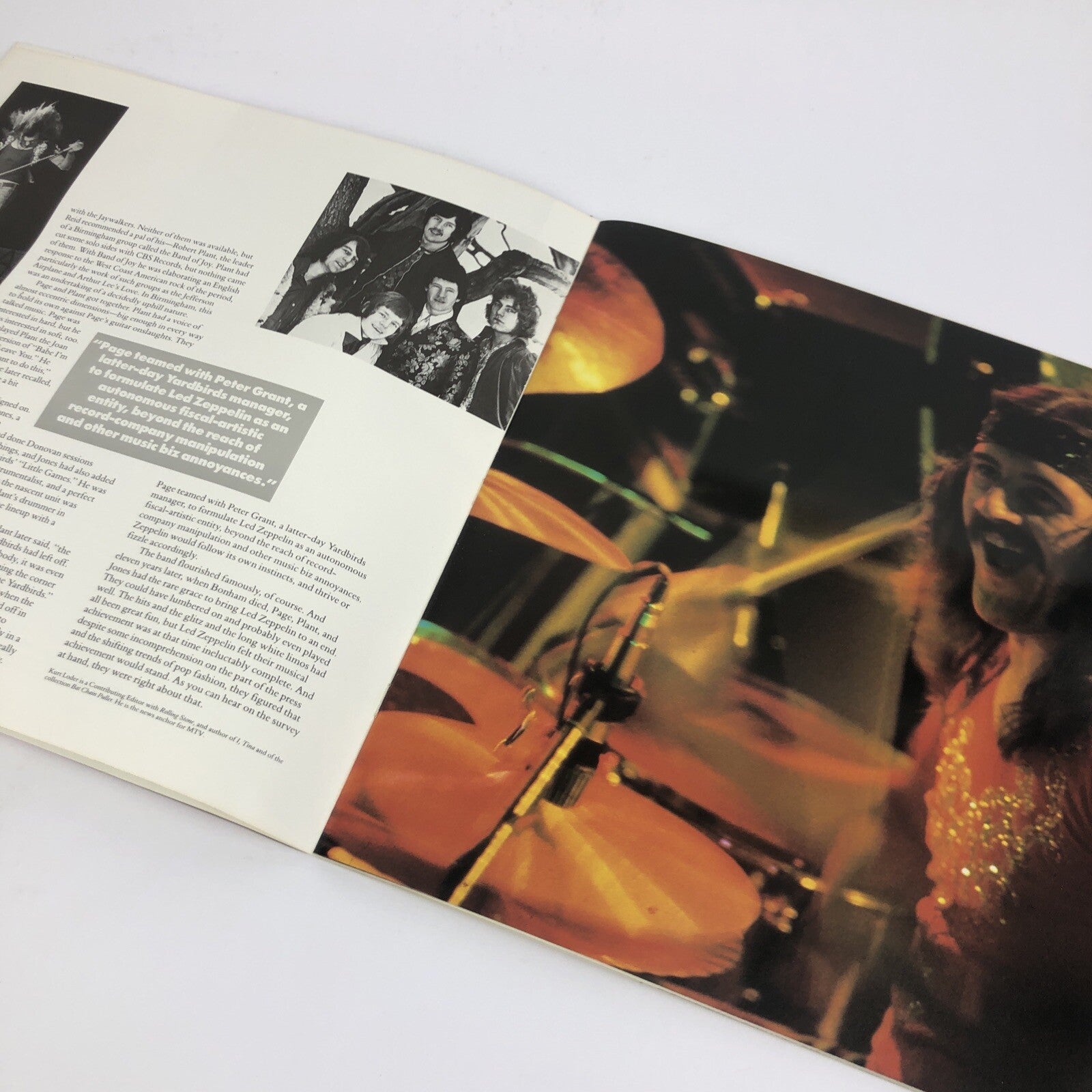 Led Zeppelin Light & Shade Photo Short Story Book 1990 Fan Collectible  LOOK