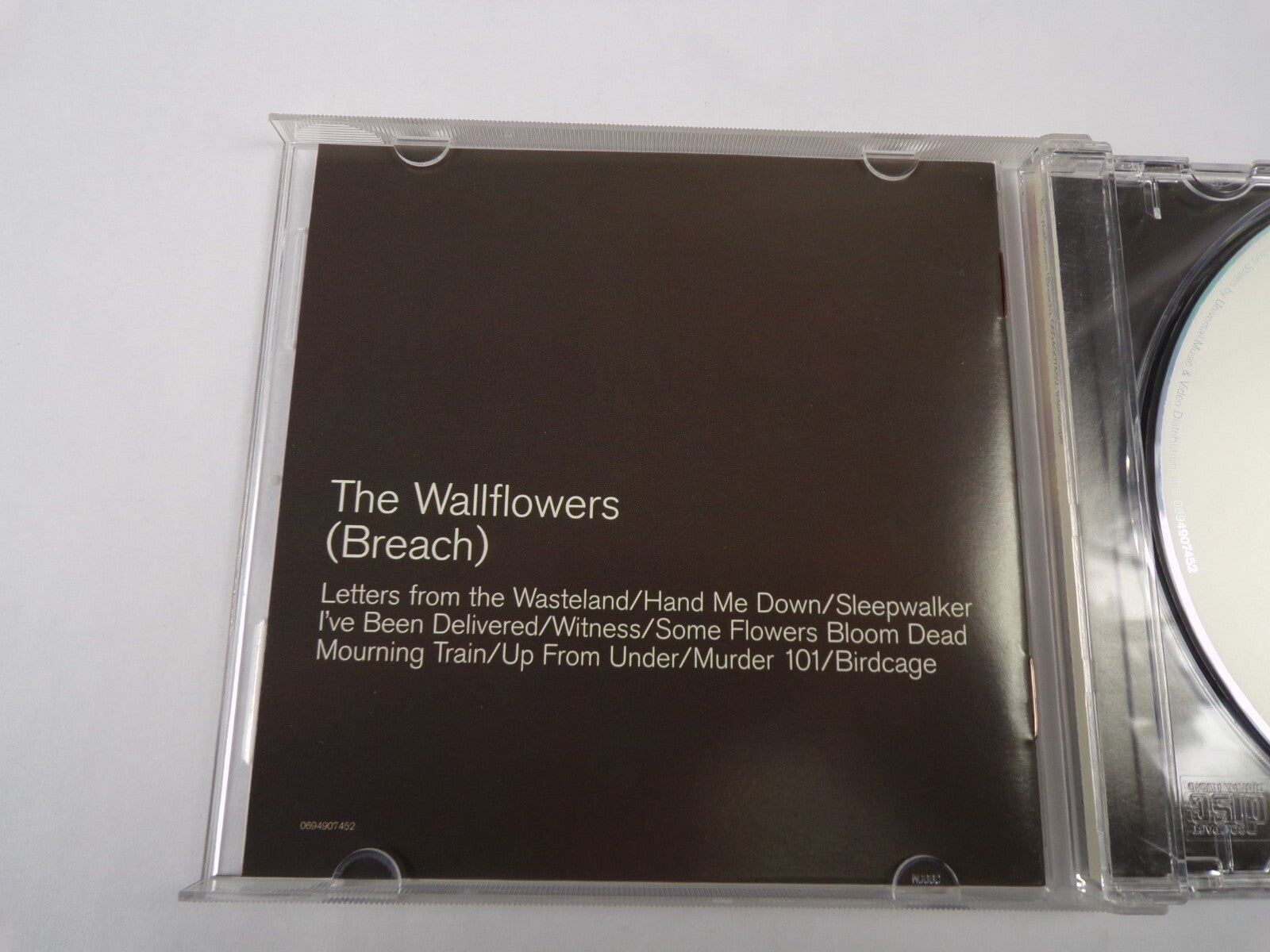 The Wallflowers Breach Letters From The Wasteland Hand Me Down Murder 101  CD#58