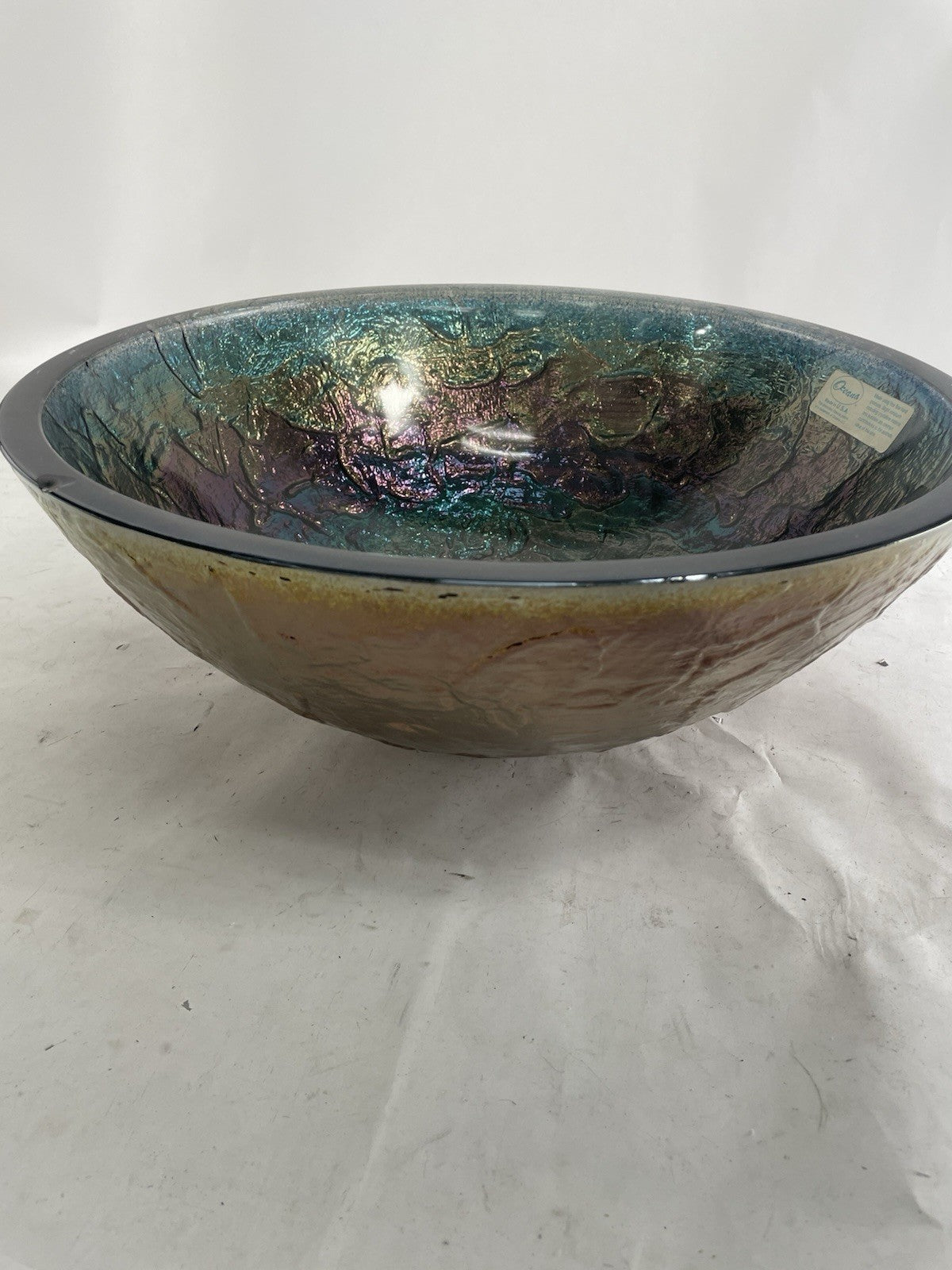 JSG Fawn Oceana Vessel Undermount Oceana Blue Reflections Bathroom Undermount