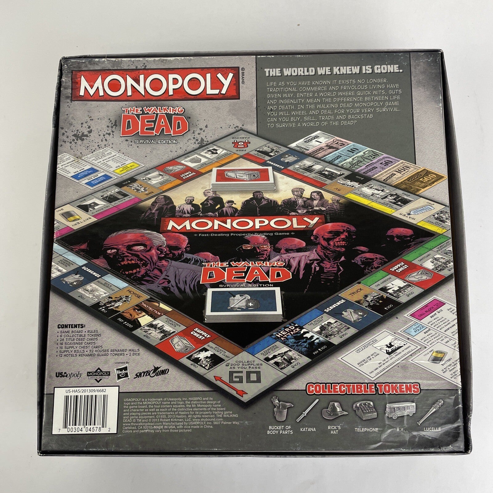 The Walking Dead Monopoly Survival Edition  Zombie MINT Condition.