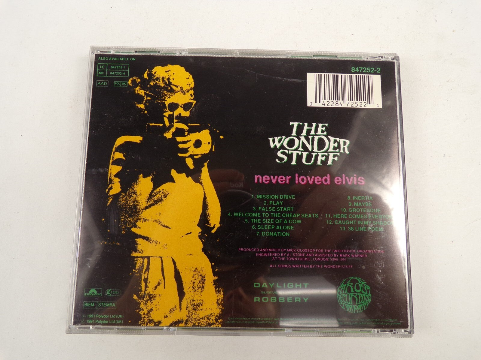 The Wonder Stuff Never Loved Elvis Play Donation Inertia Maybe Grotesque CD#45