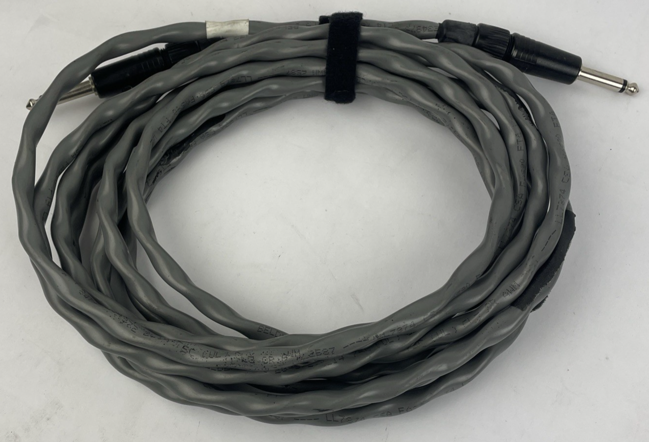 NEUTRIK  15ft 1/4" 6.35mm Male to Male Mono Audio Headphone Mic TS Cable Cord