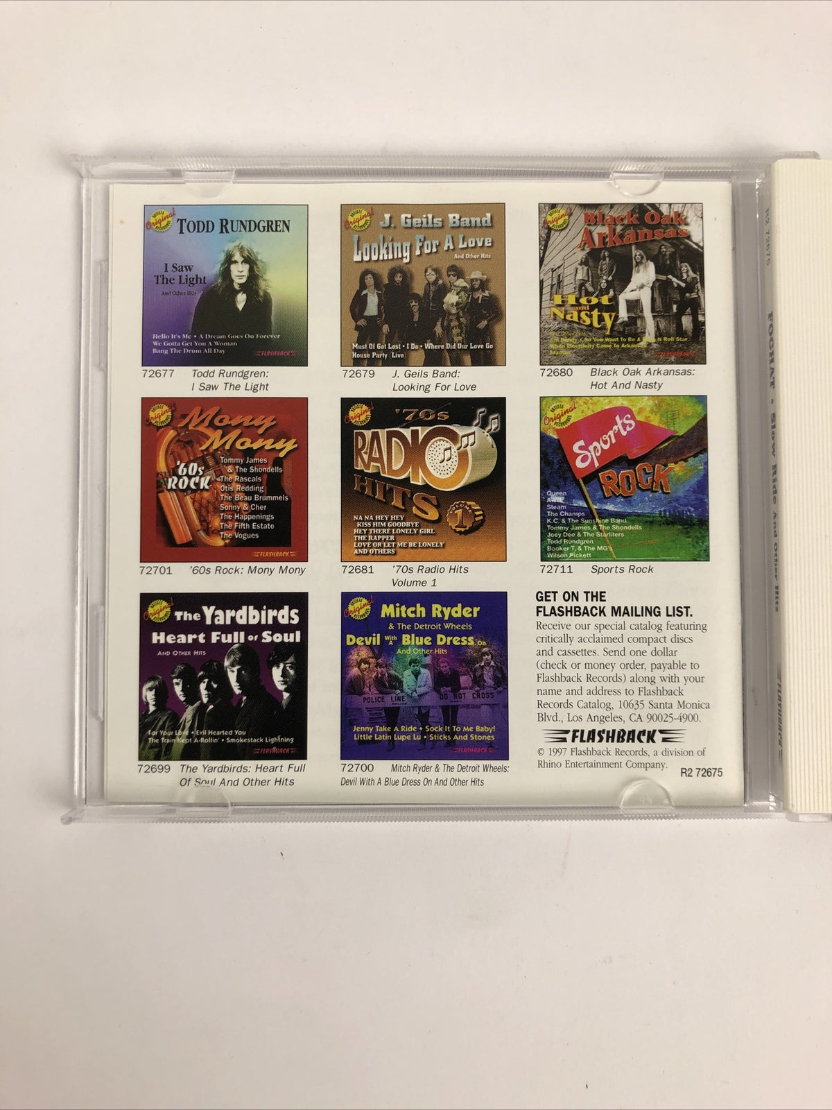 Foghat " Slow Ride & Other Hits " - Digital Audio CD * MINT DISC       #56