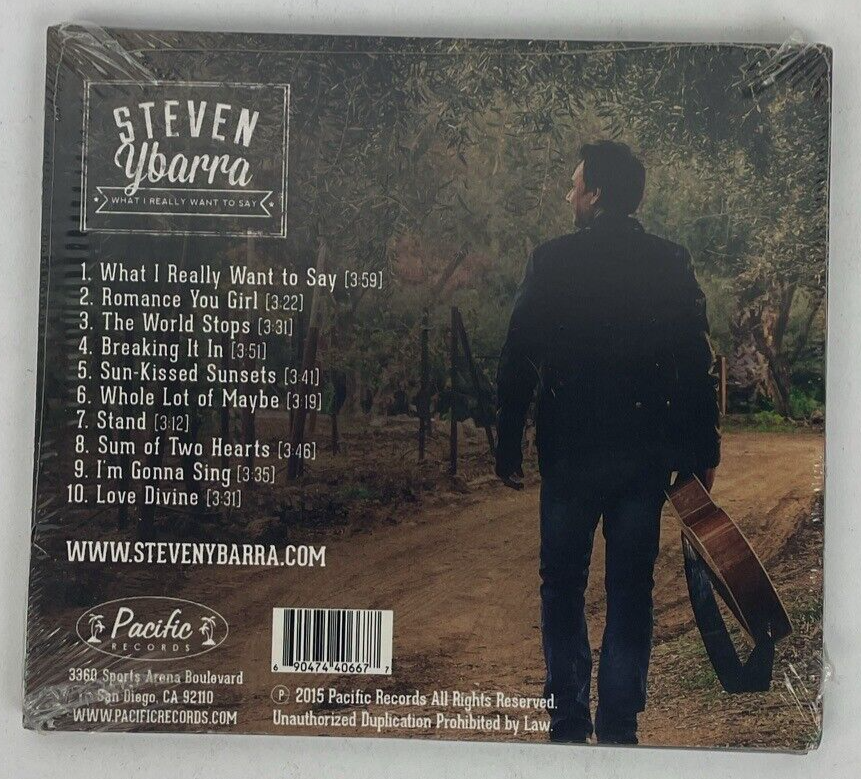 What I Really Want to Say by Steven Ybarra (CD, 2015, Pacific Records) Sealed