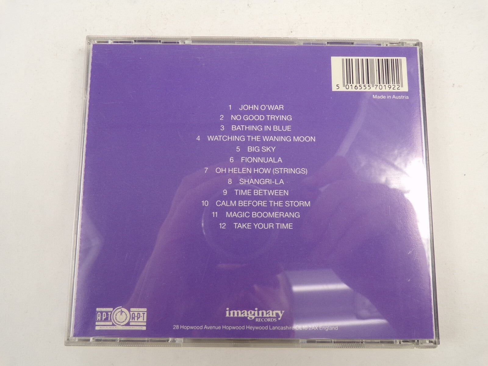 The Mock Turtles John O'War No Good Trying Big Sky Fionnuala Shangri-La CD#45