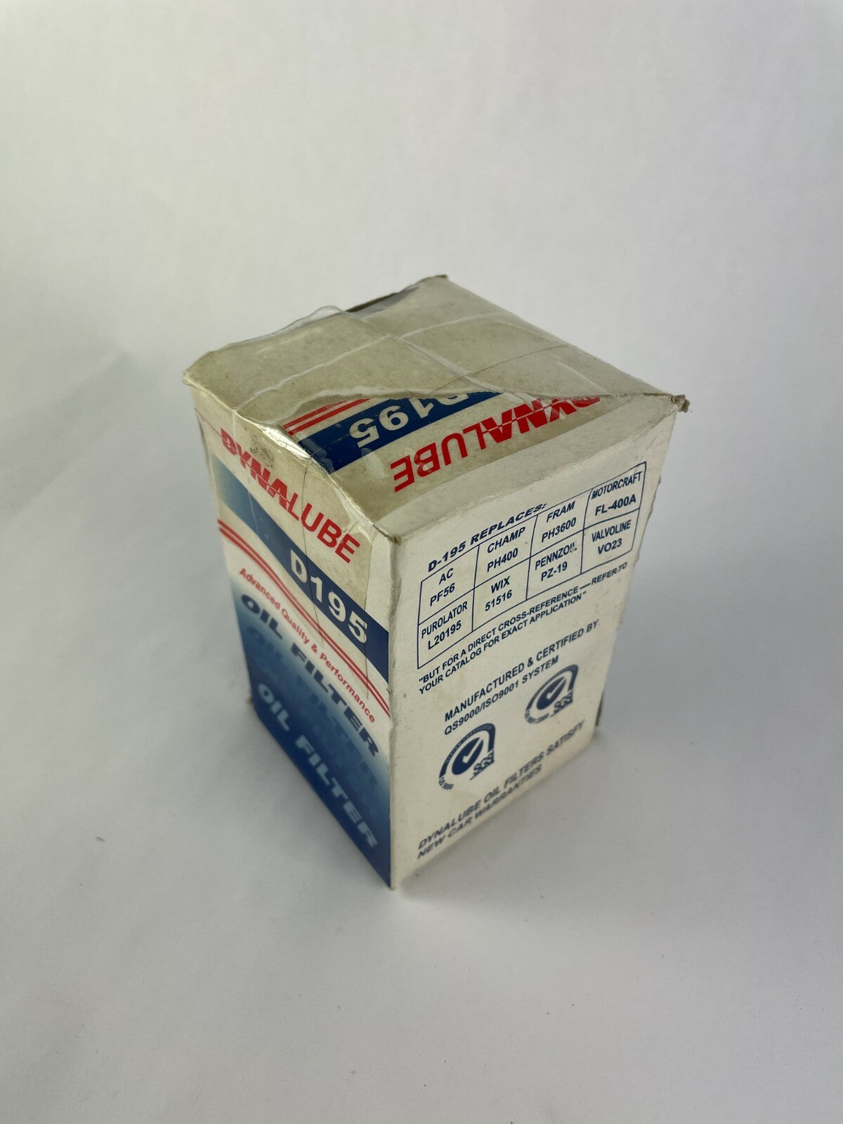 Dynalube D195 Advanced Quality & Performance spin-on engine oil filter OEM replacement for reliable automotive engine protection A1.