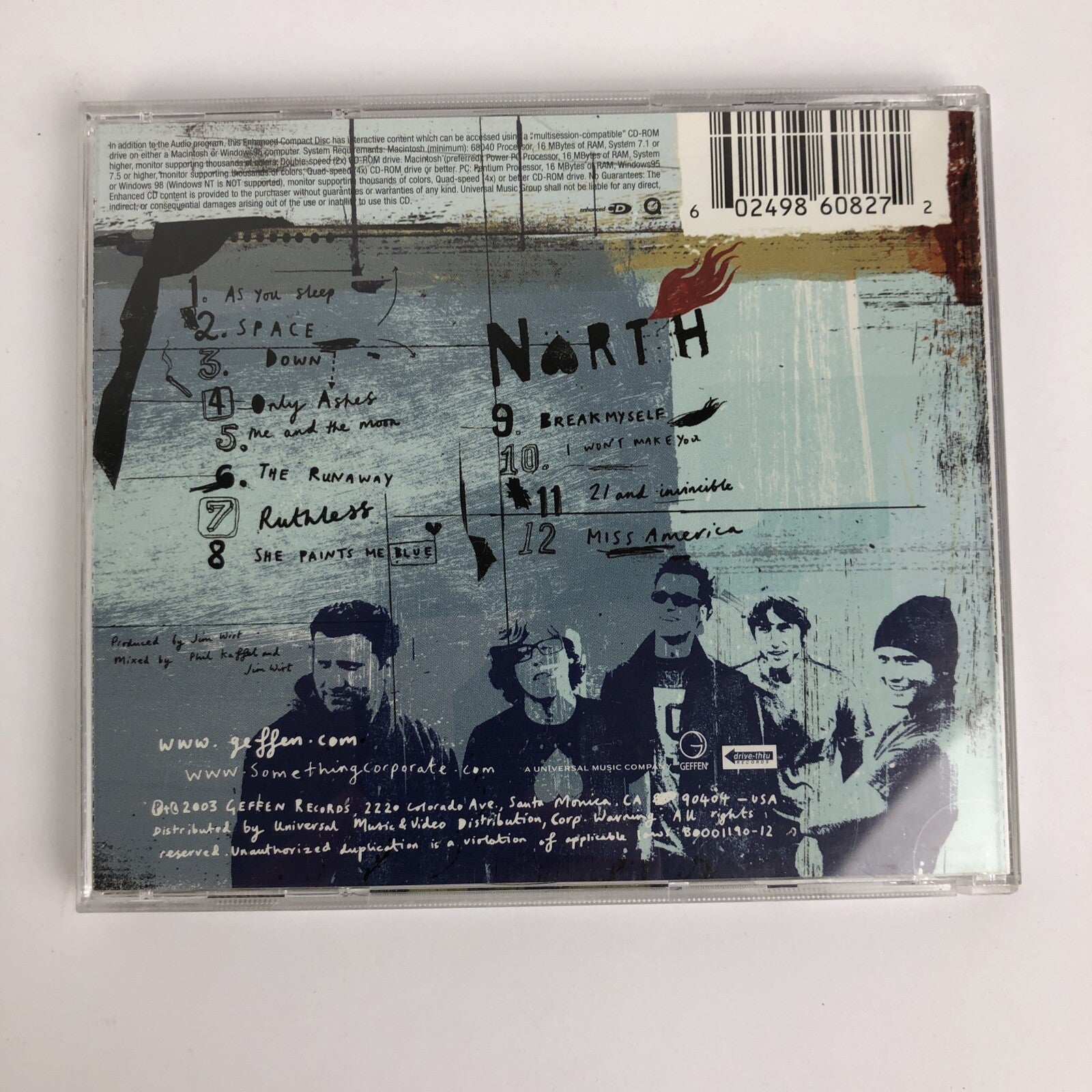 North [Enhanced CD] - Digital Audio CD By Something Corporate MINT DISC #59