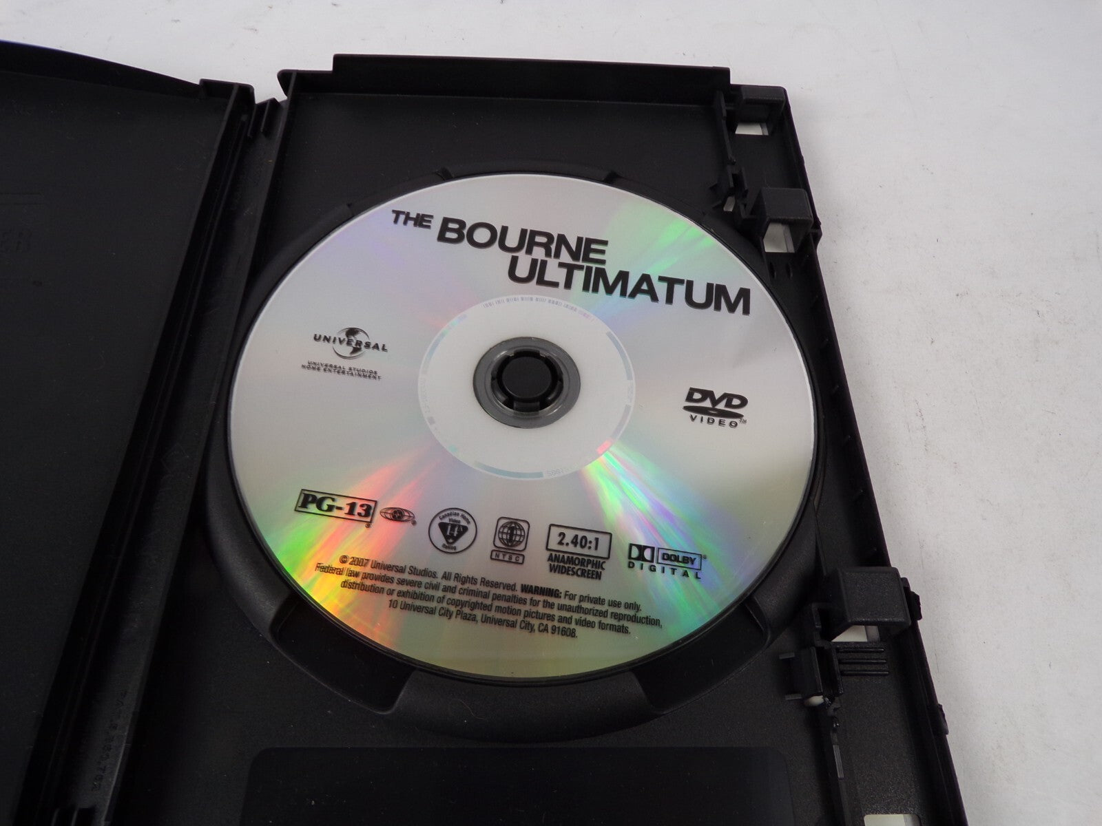 The Bourne Ultimatum Matt Damon "The Best Actio Picture In Devades!" DVD Movies