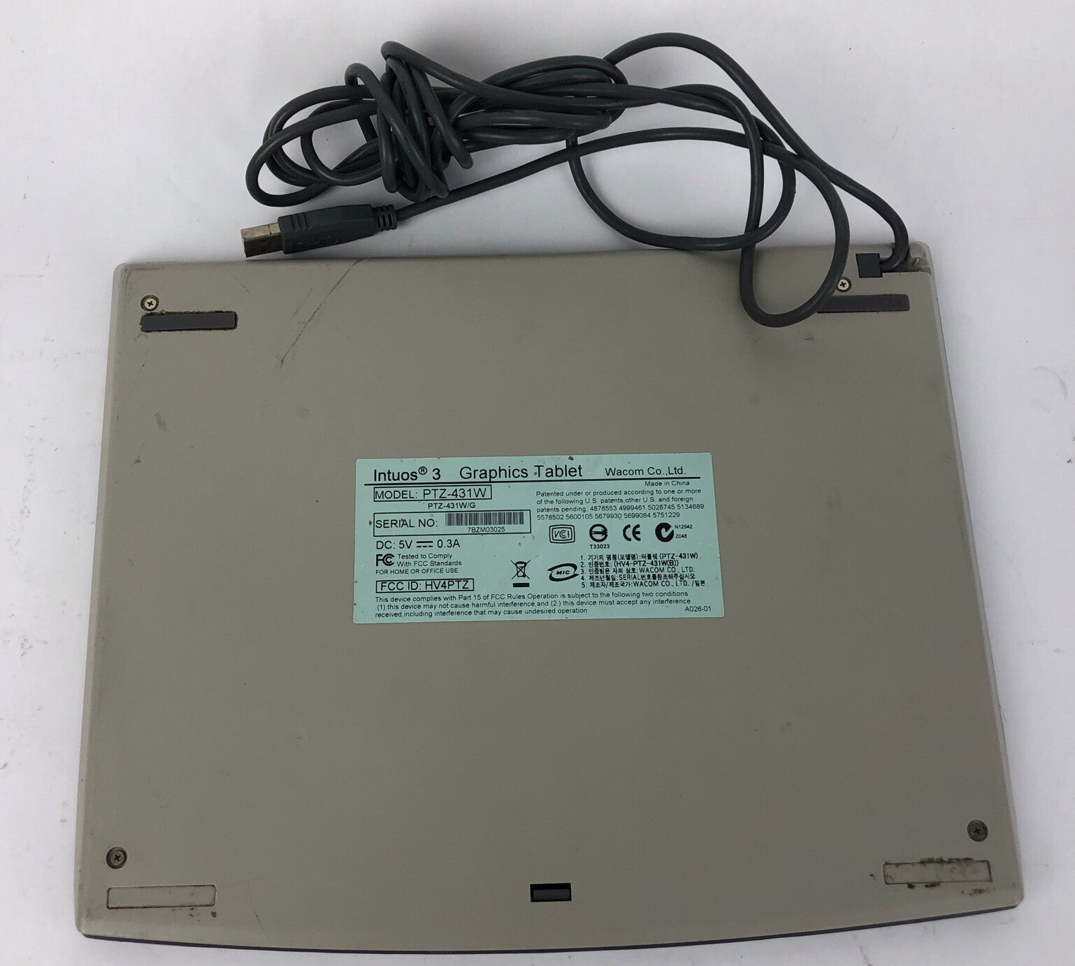 OEM WACOM Intuos 3 PTZ-431W Graphics Tablet PAD ONLY 4.5" x 6.5" - Free Shipping