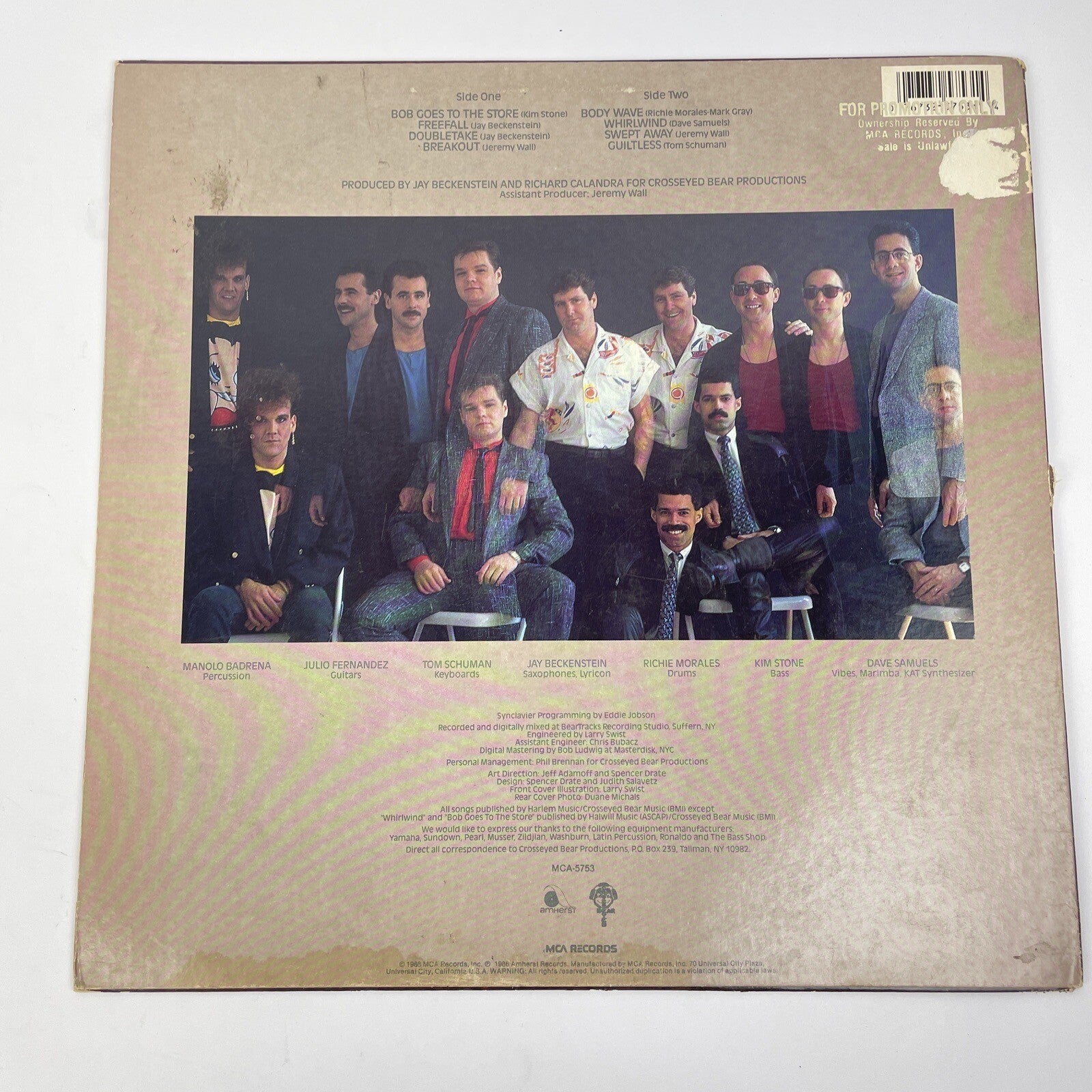 Spyro Gyra " Breakout " Vinyl LP VG+ 1986 MCA MCA-5753 - Promotional copy