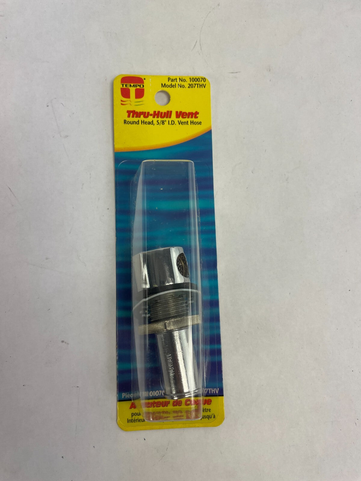 Tempo Thru Hull Vent Round Head 5/8" I D Vent Hose 207THV