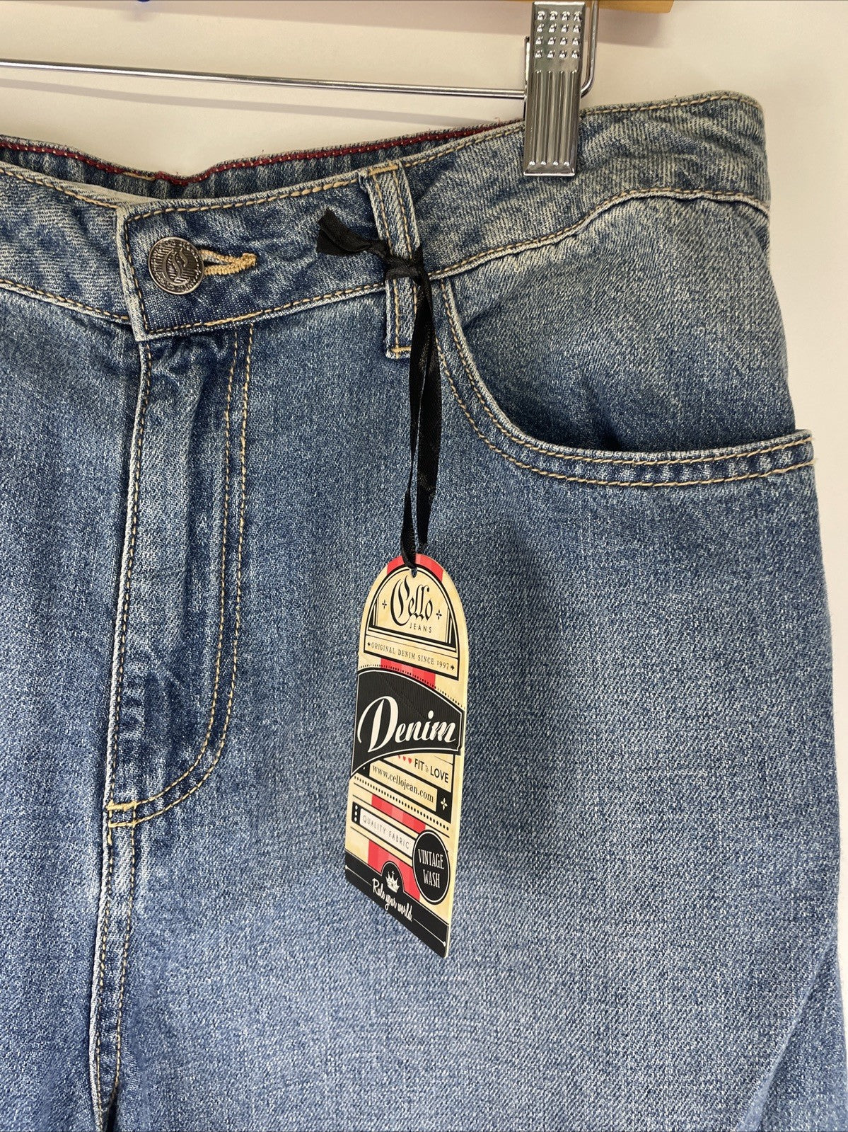 PELLO Los Angeles Wide Leg Jeans 13 Grey Distressed Raw Hem High Rise Y2K Grunge