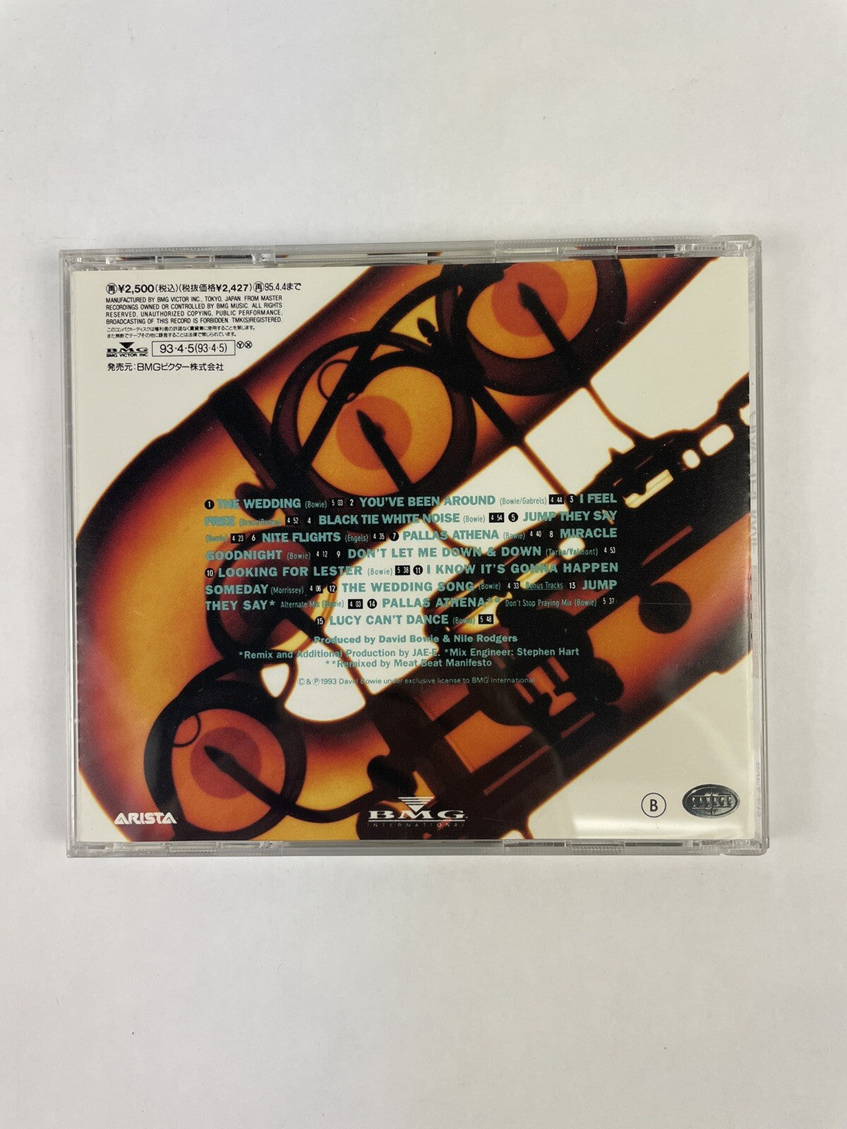 DAVID BOWIE - BLACK TIE WHITE NOISE 1993 BMG Japan production #1