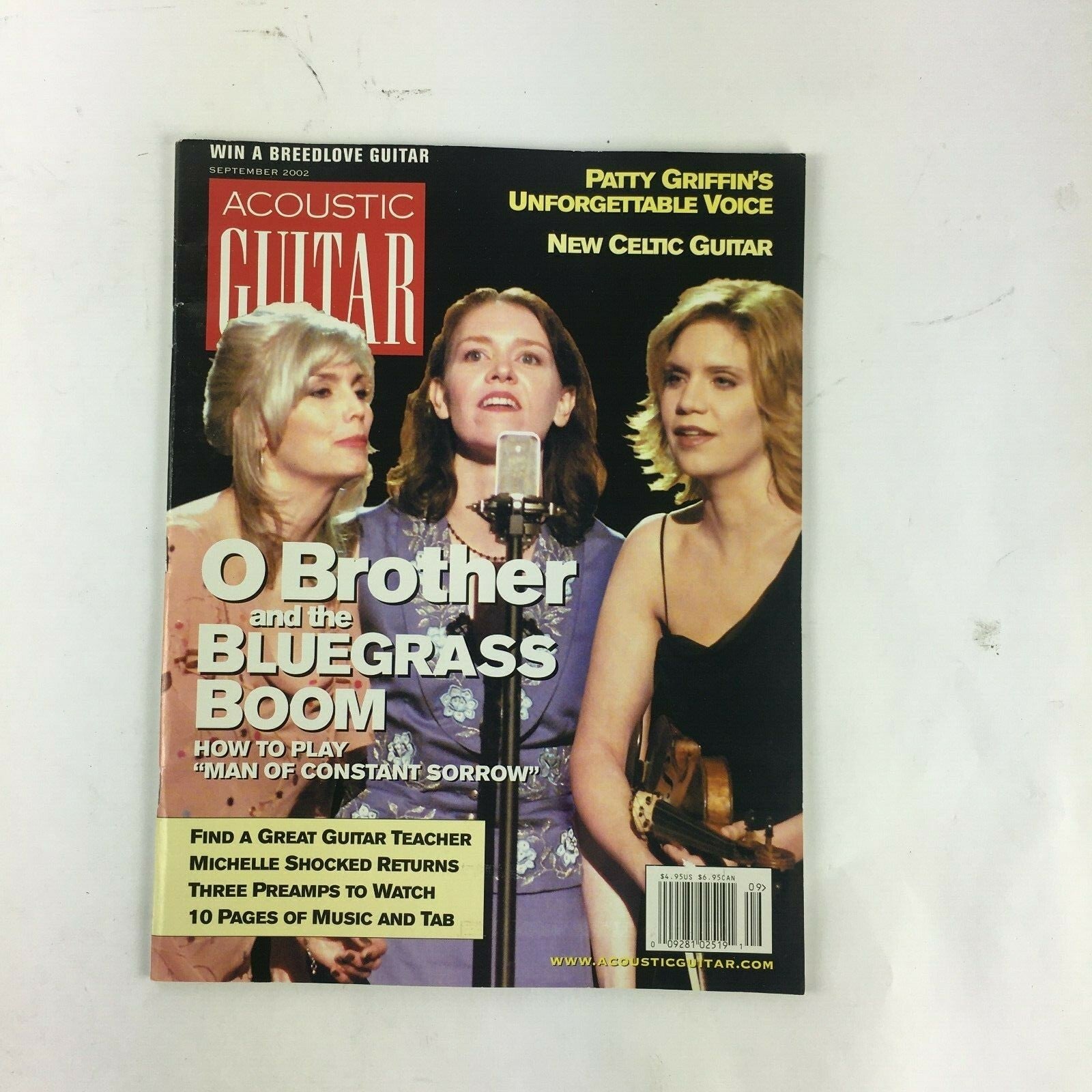 September 2002 Acoustic Guitar World Magazine O Brother and the Bluegrass Boom