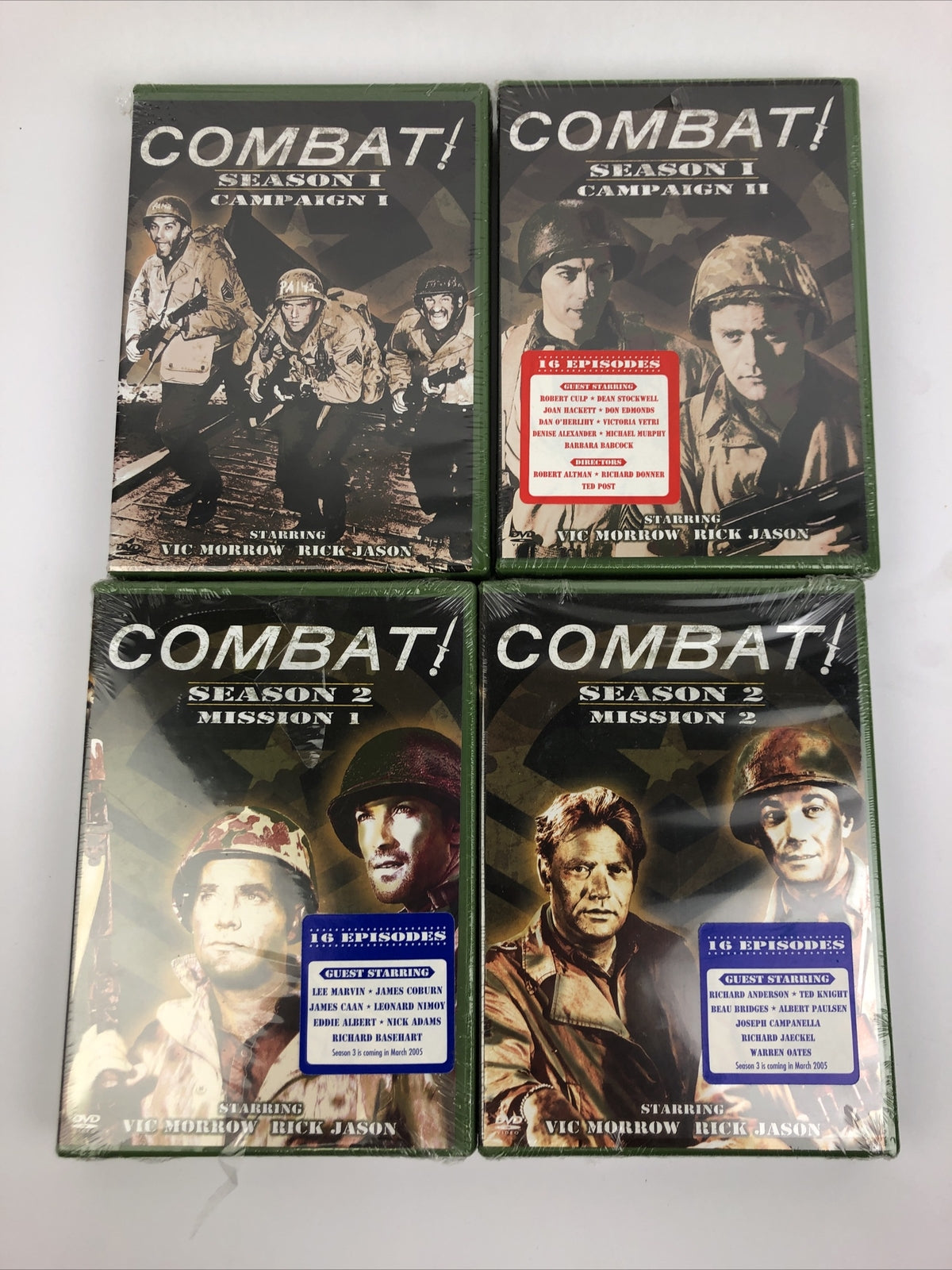 Combat! - Season 1: Campaign 1 NEW (DVD, 2004, 4-Disc Set) WWII War Drama