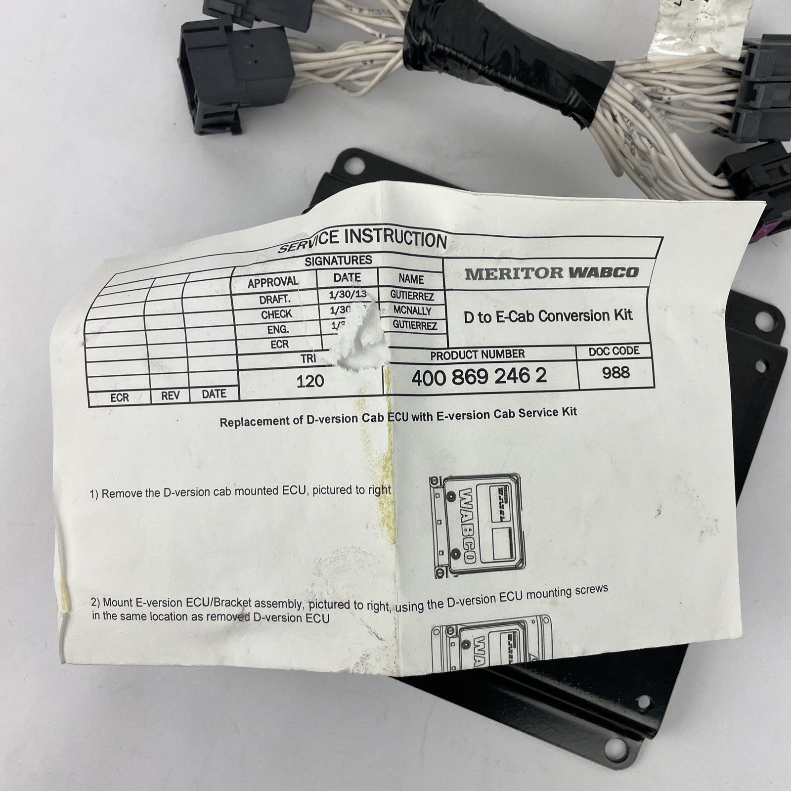 Meritor WABCO ABS ECU Conversion Kit S400-869-246-2