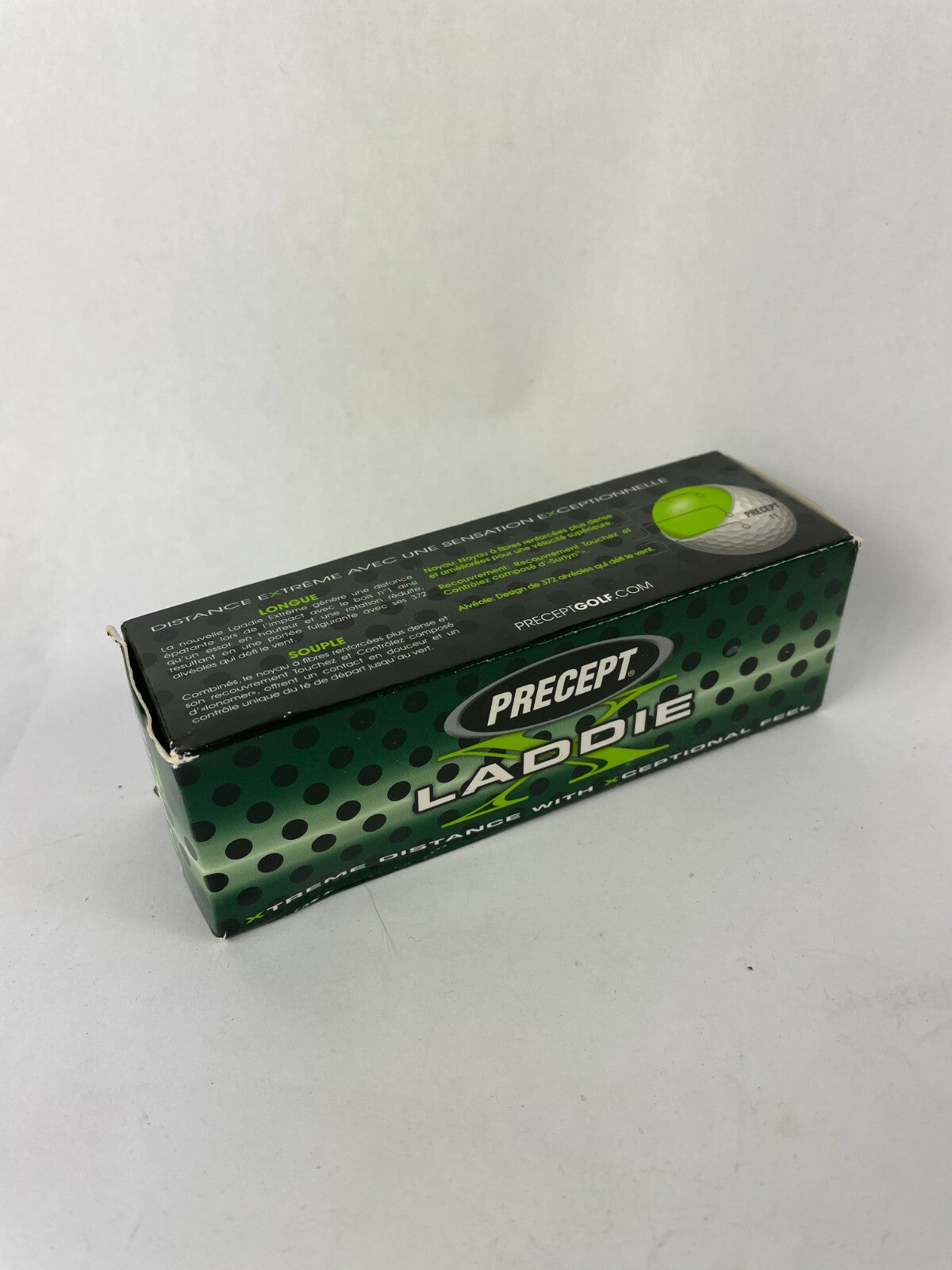 Precept Laddie Xtreme Distance golf balls set of 3 with Xceptional Feel