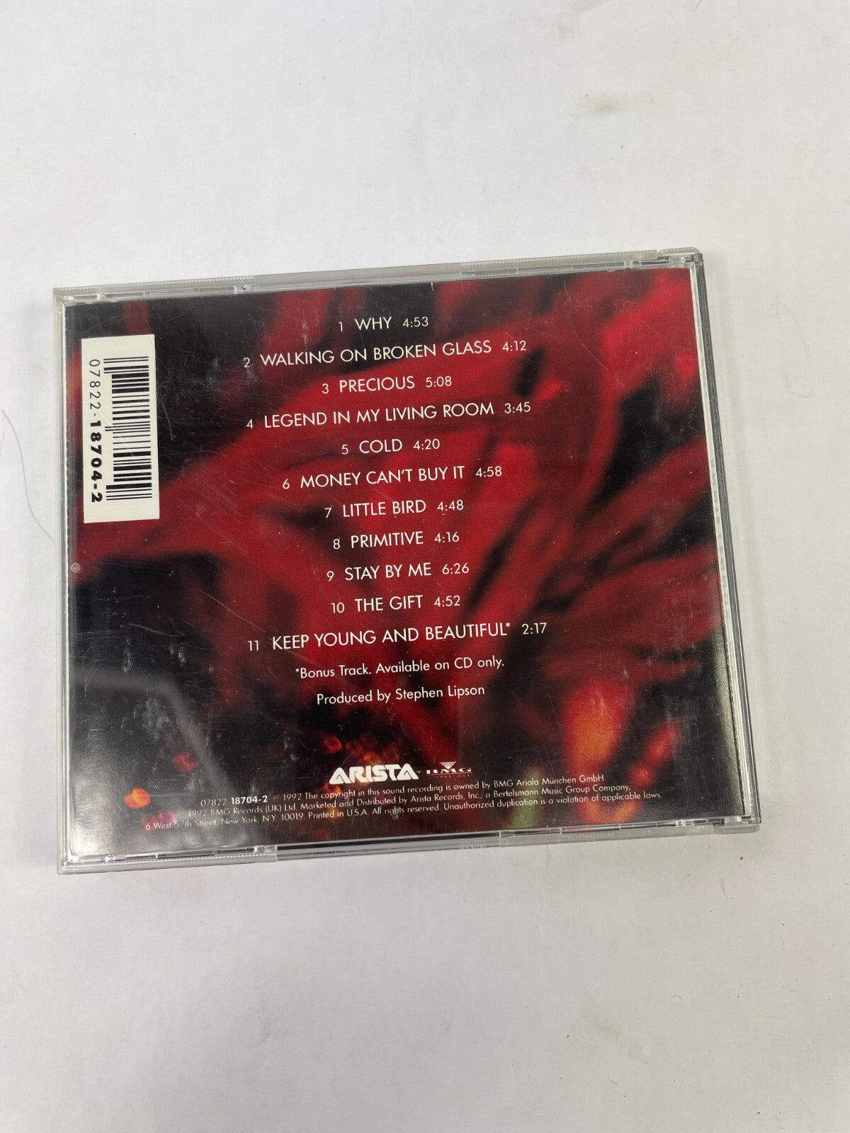 Annie Lennox Why Walking On Broken Glass Precious Legend In My Living Room CD#73