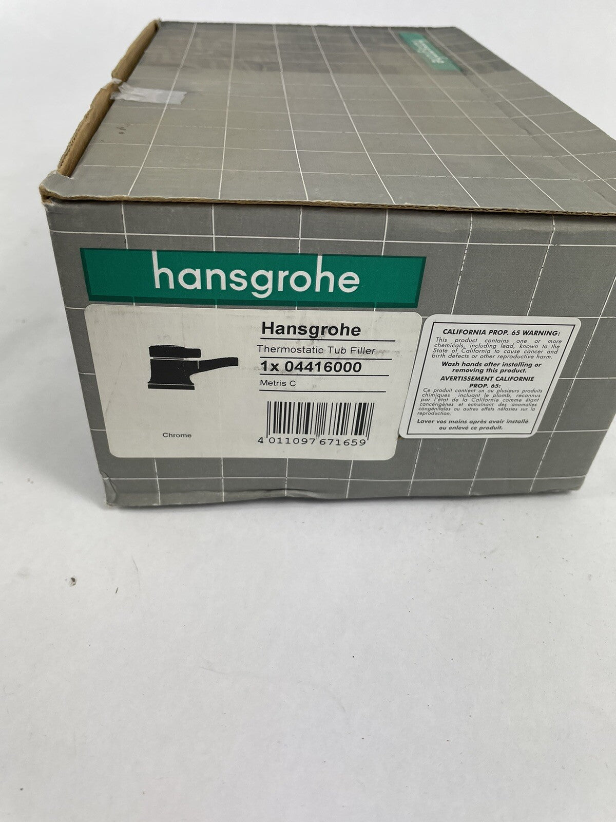 Hansgrohe Metris C 04416000 thermostatic tub filler polished chrome luxury bathtub faucet