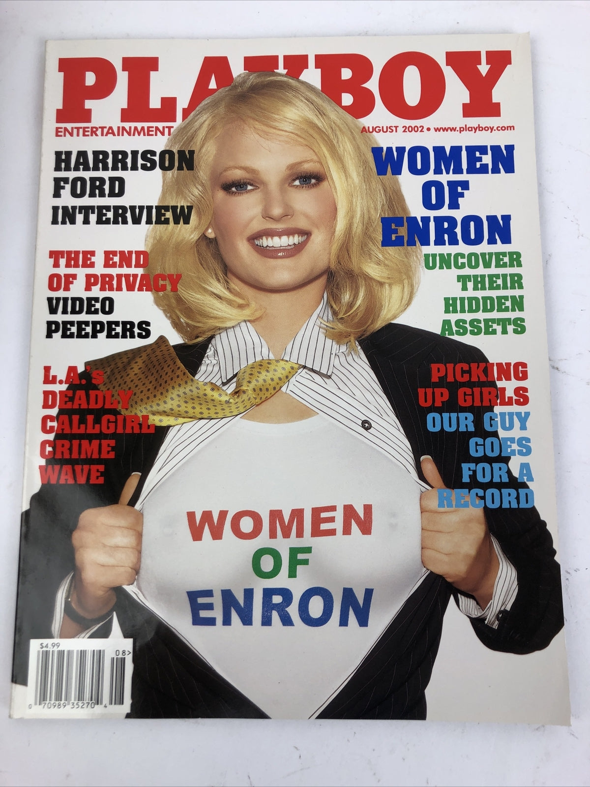 Christina Santiago Playboy August 2002 Playmate Centerfold The Girls of ENRON