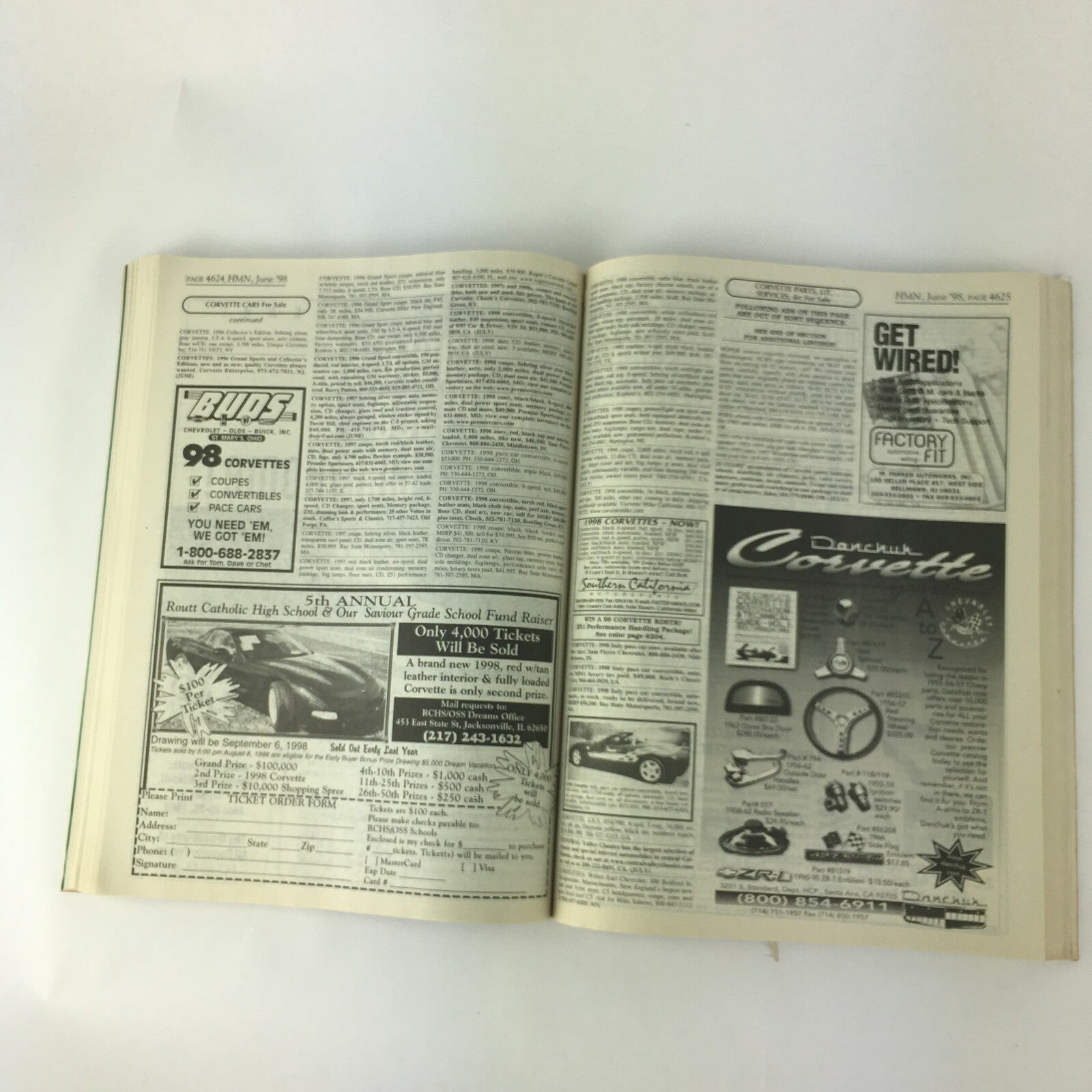 June 1998 Hemmings Motor News 1966 Mustang 1940 Buick 1936 Dodge Antique Vintage