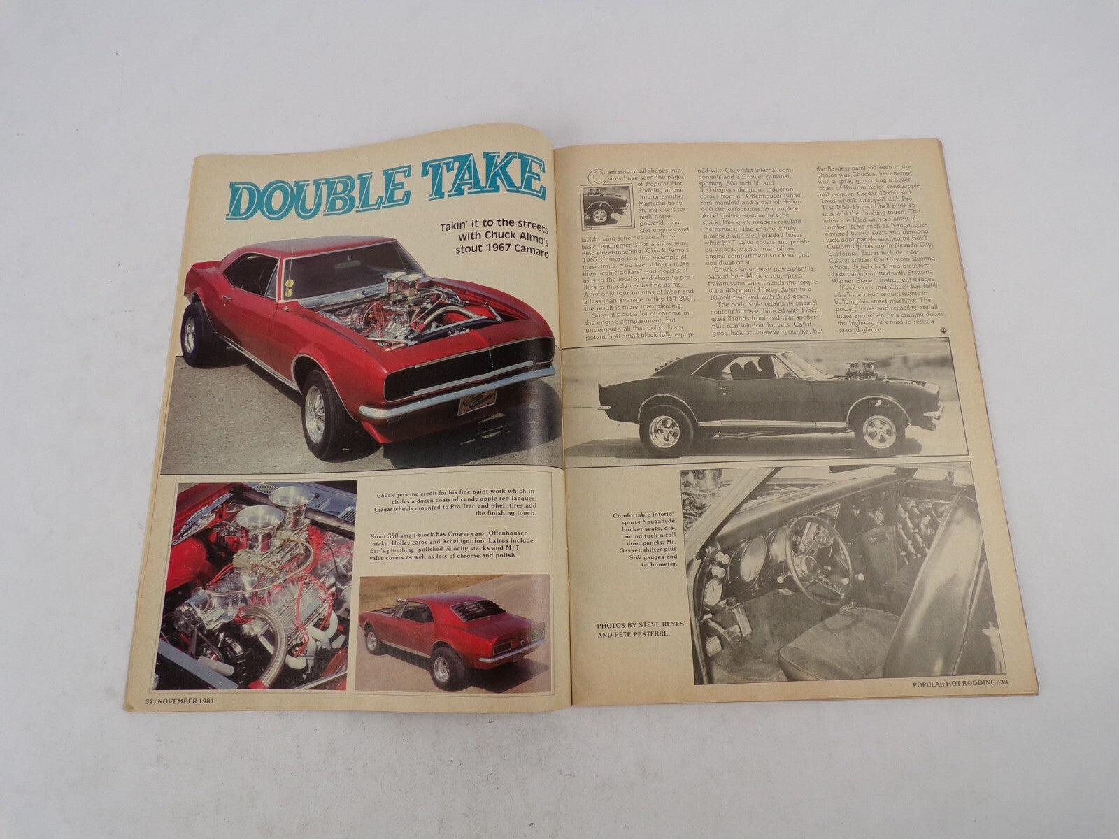 November 1981 Hot Rod Magazine Step-By-Step Engine Buildup Hot Rodding Basics: O