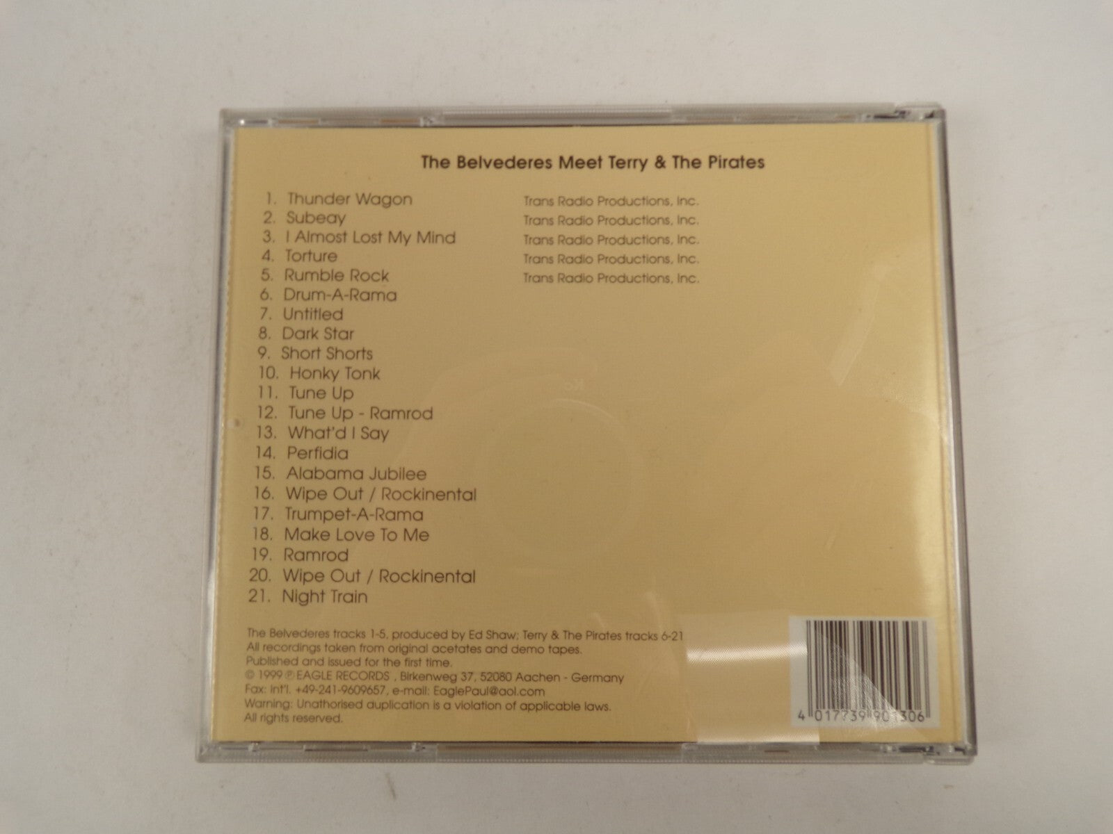 The Belveders Meet Terry & The Pirates Subeay Torture Perfidia Ramrod CD#44