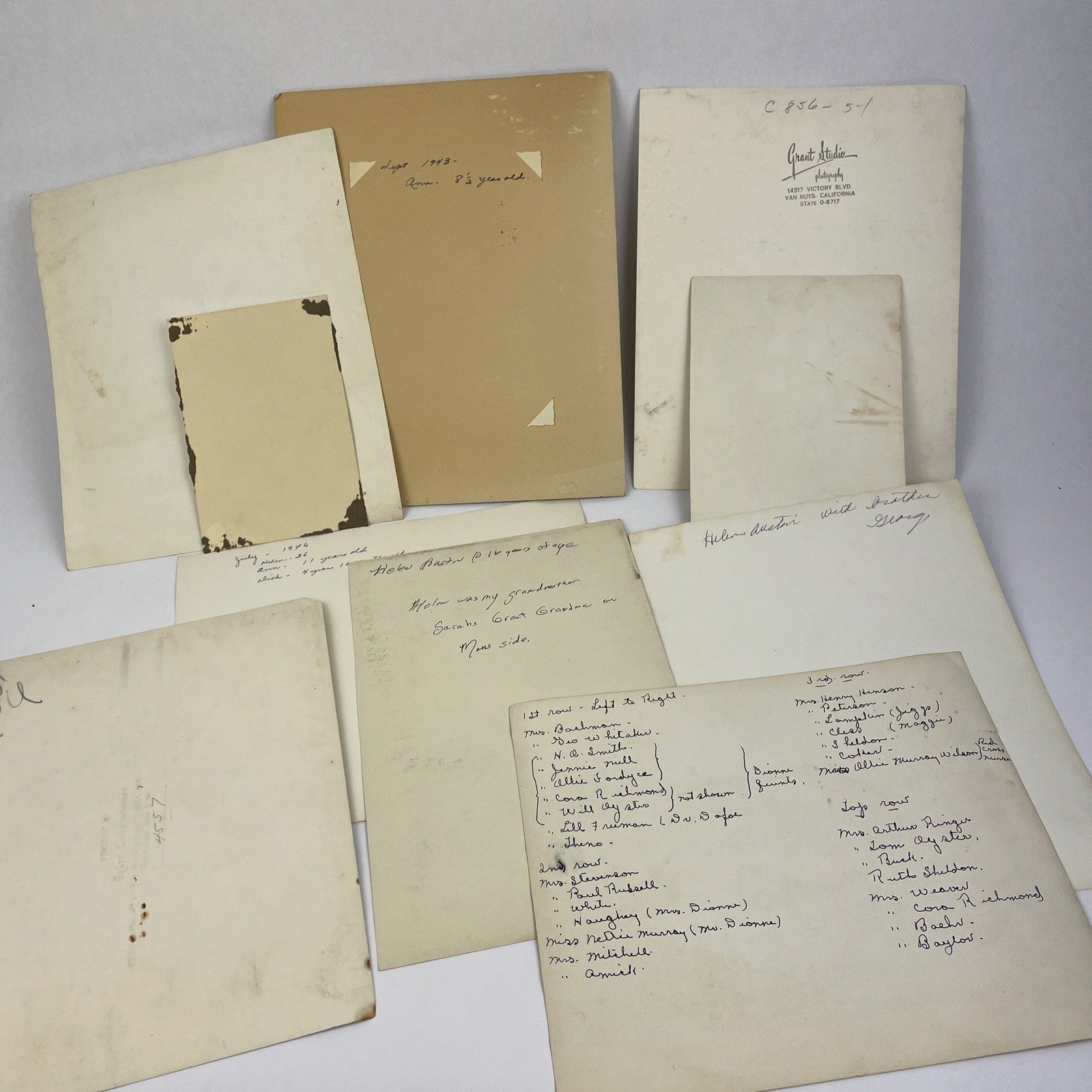 Lot 10 Lot Antique Daguerreotype & Tin Type Ferrotype Portrait Photographs 1900s