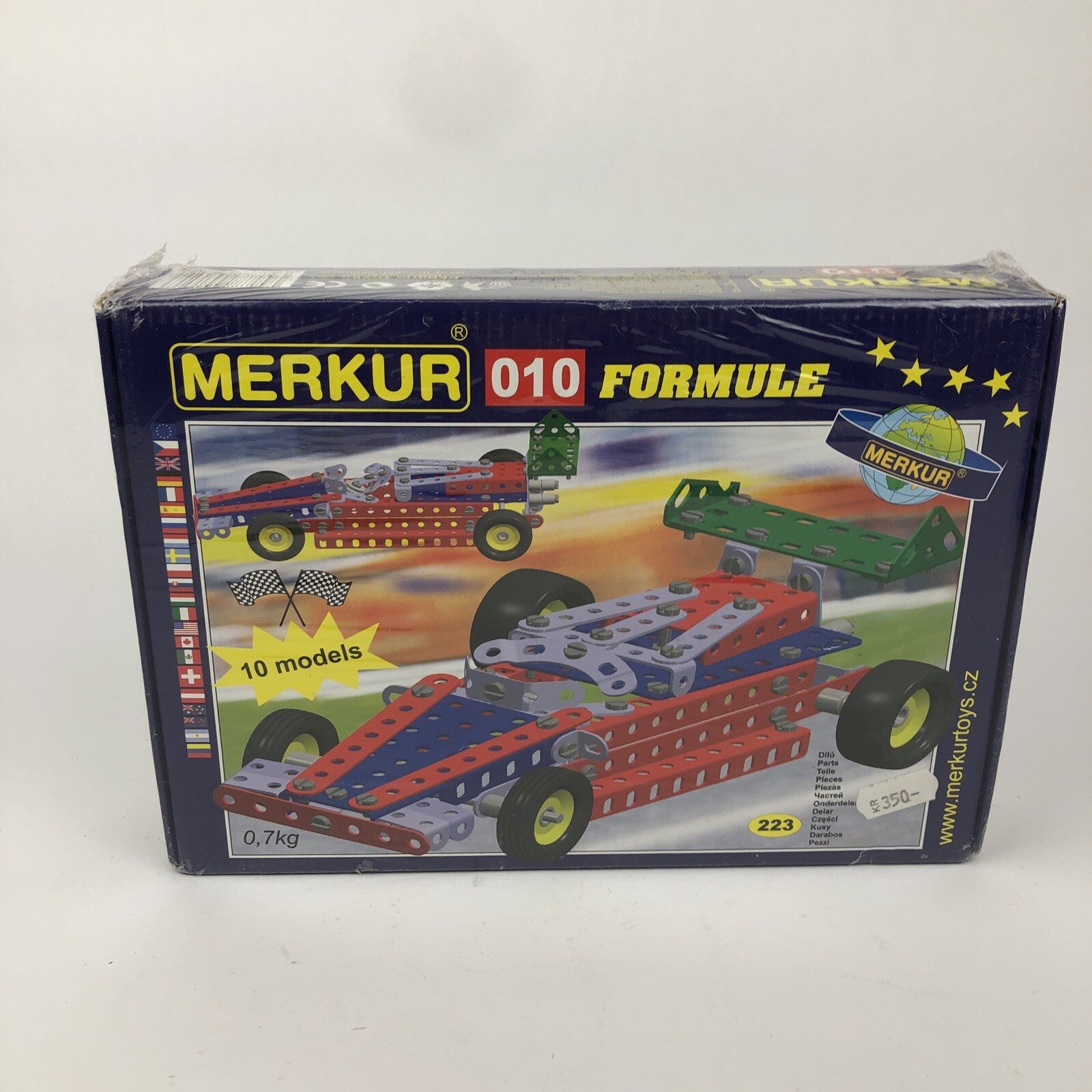 Merkur Toys Train 3D Metal Set 010 FORMULE 223 Pieces builds 10 Different Models