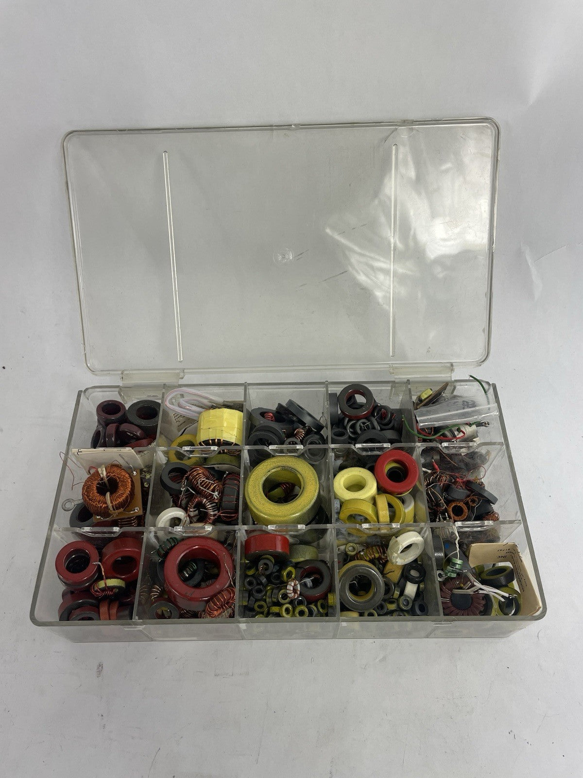 Lot  of Wire Wound Coils Chokes Inductors Various rings Ham Radio electronics