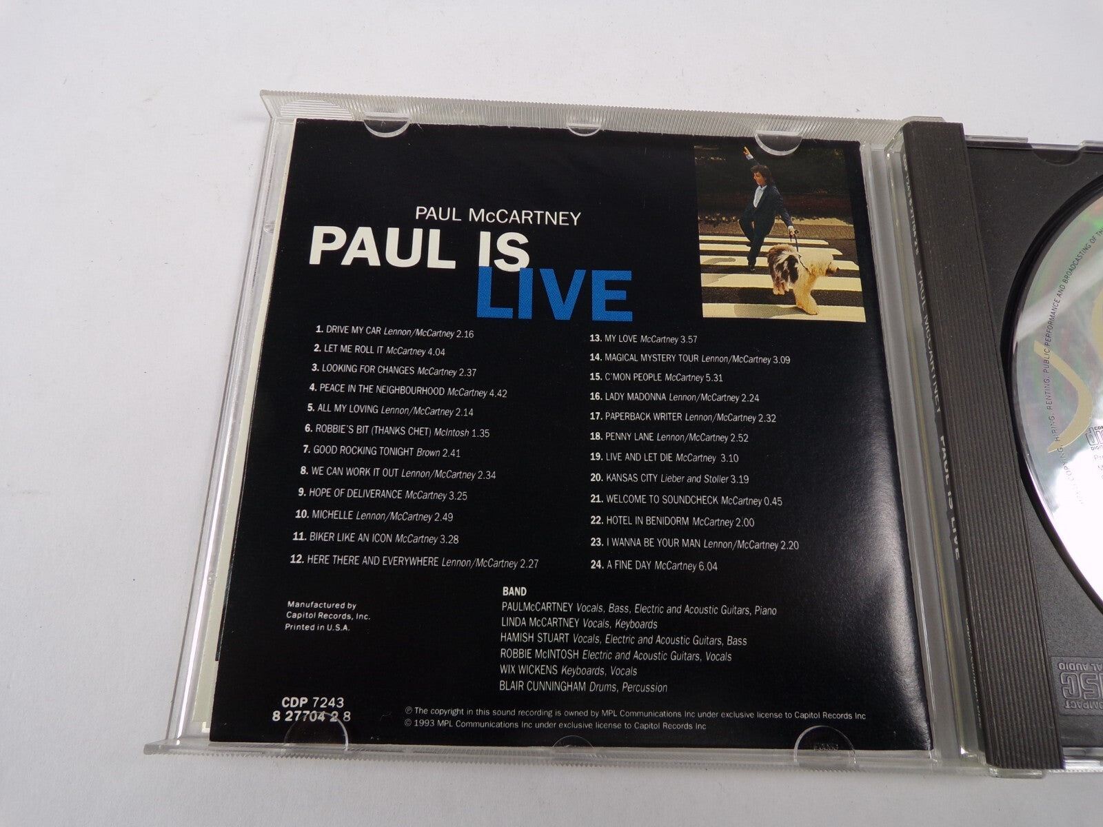 Paul Mc Cartney Paul Is Live Drive My Car Kanas City Let Me Roll It BoulderCD#35
