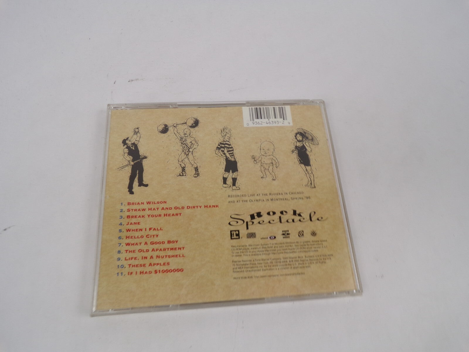 Barenaked Ladies Srook Pectacle Flaming Jim Tyler The Strong Man Sword SwalCD#67