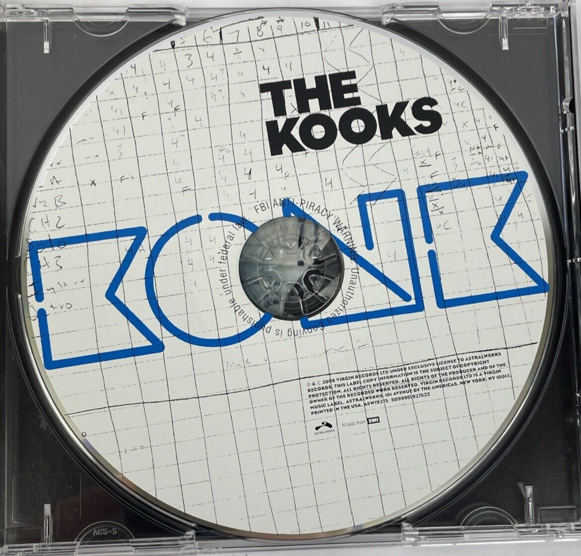 The Kooks  Digital Audio CD - KONK - 2008 Virgin Records 12 Tracks - JK