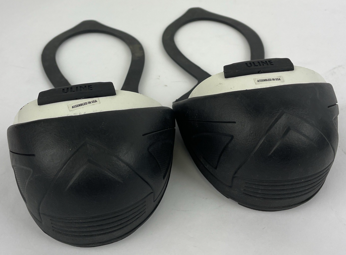 2 x ULINE S-22258-S Quick Fit Steel Toe Cap Medium LOT OF 2 PAIRS White / Black