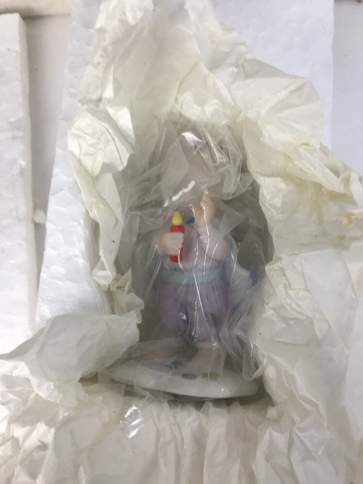 Tender Hearts Candle Angel Cherub Porcelain Figurine "Guiding Light" Bronson