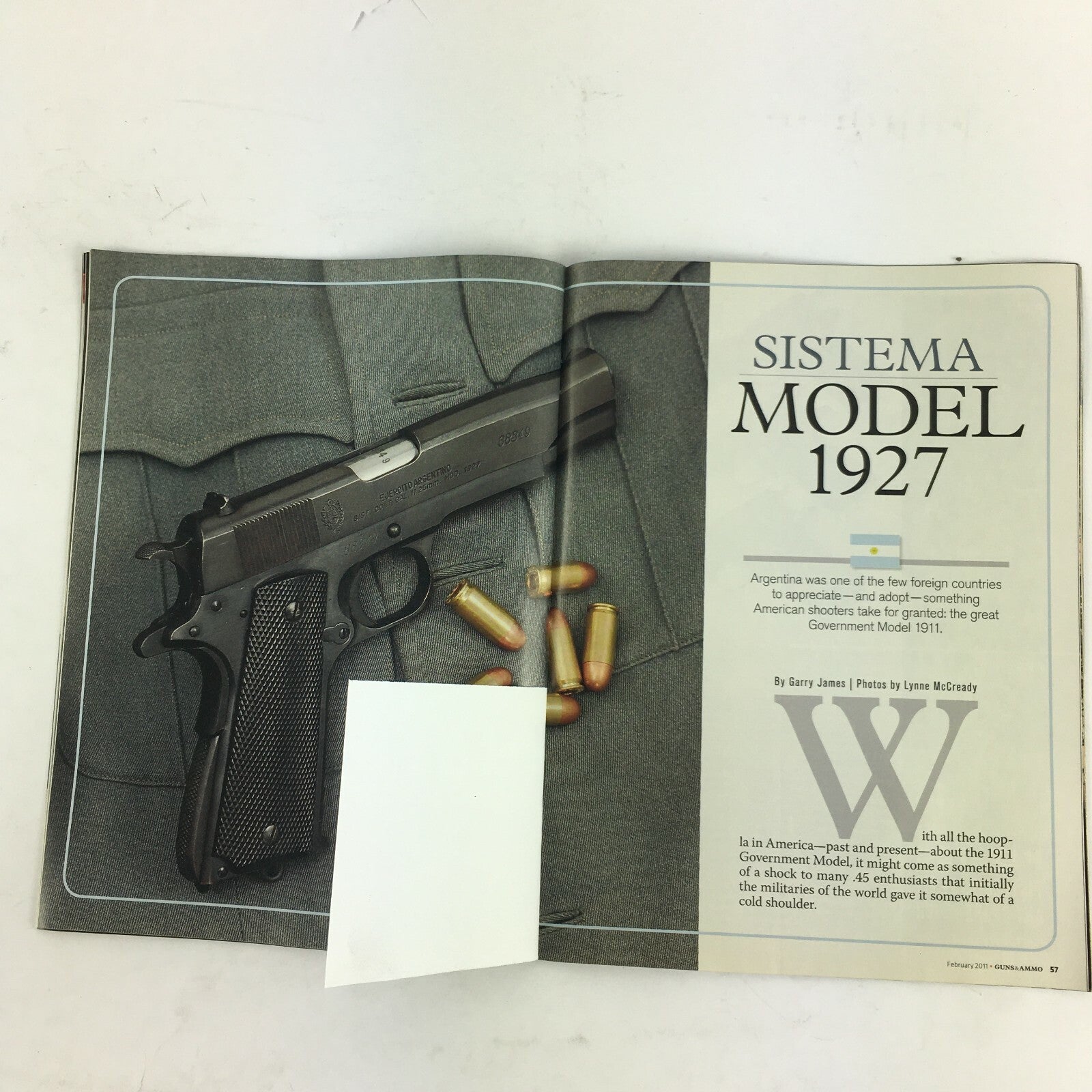 February 2011 Guns & Ammo Magazine SIG Sauer's P290 Argentina's Own 1911