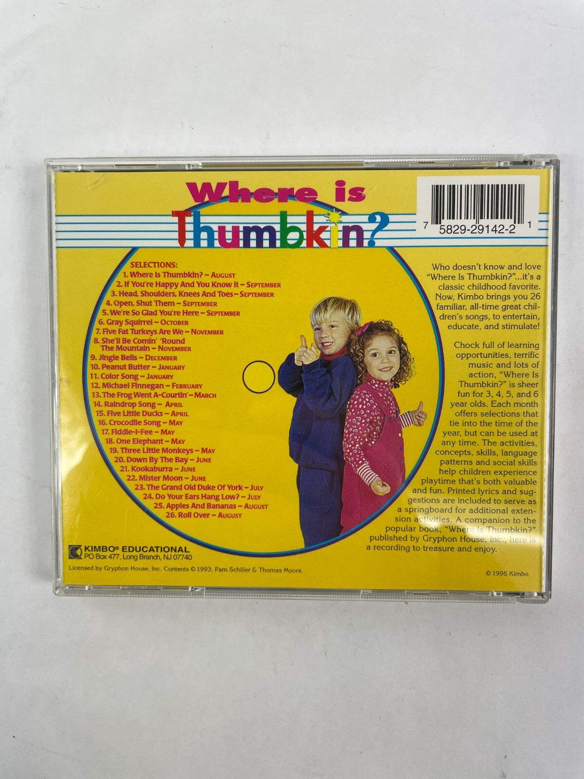 Where Is Thumbkin? If You're Happy And You Know It Head, Shoulders, Knees CD#72