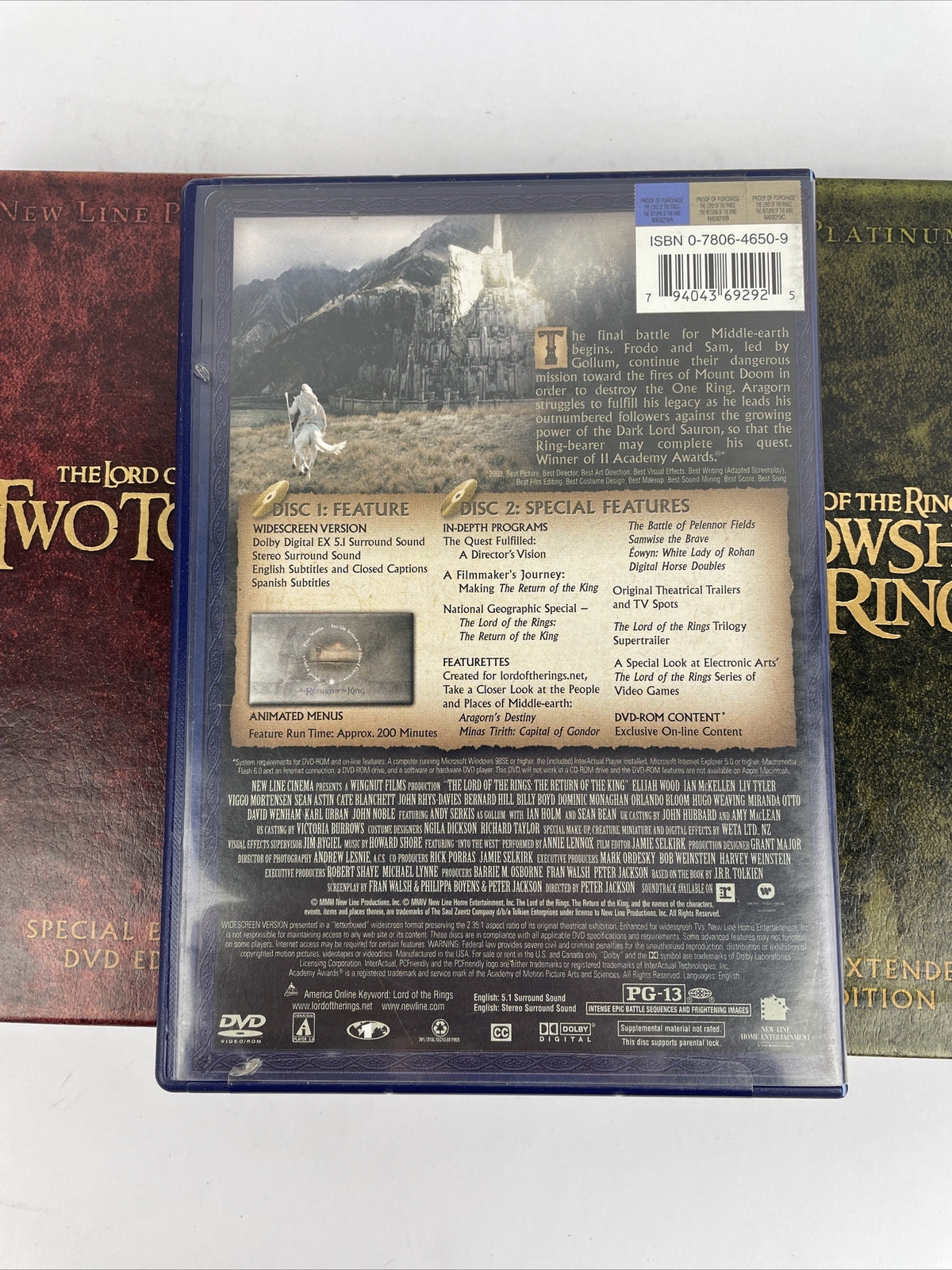 The Lord Of The Rings Trilogy 2 Special Extended Dvd Edition 10-disc Set