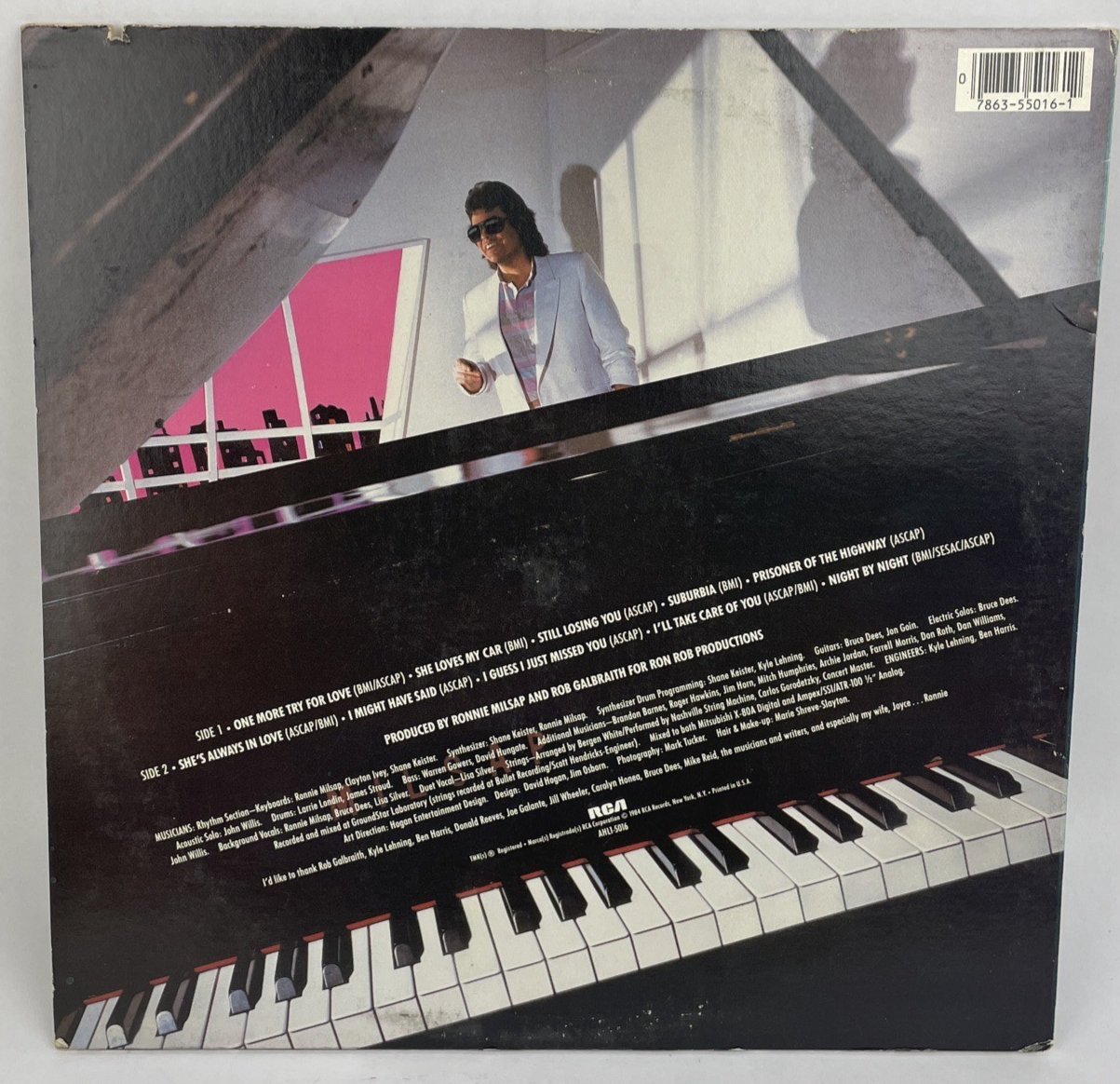 1984 Ronnie Milsap " One More Try for Love " 12" Vinyl Record Promo Copy - VGC