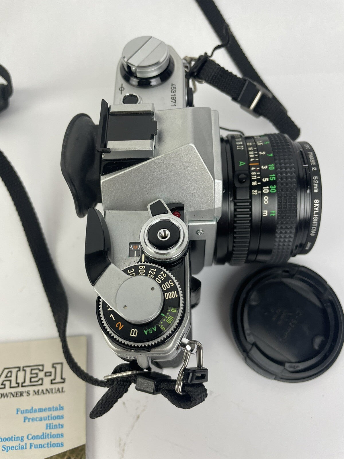 Canon AE-1 35mm film camera w/ Canon FD 50mm 1:1.8 Lens Lense